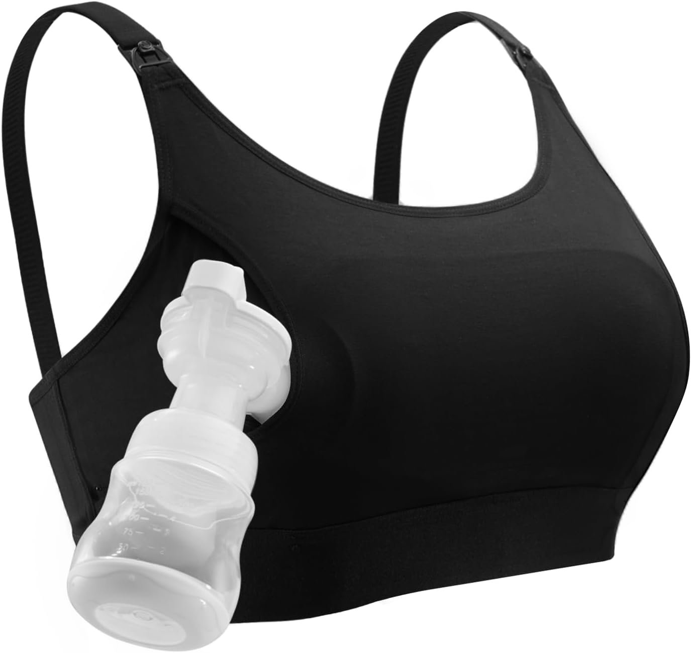 Momcozy Hands Free Pumping Bra, Adjustable Breast-Pumps Holding and Nursing Bra, Pumping & Nursing Bra in One