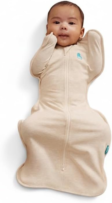 Love to Dream Swaddle UP, Baby Sleep Sack, Self-Soothing Swaddles for Newborns, Get Longer Sleep, Secure Fit Helps Calm Startle Reflex, New Born Essentials for Baby, 1.0 TOG, 5-8.5 lbs, Oatmeal