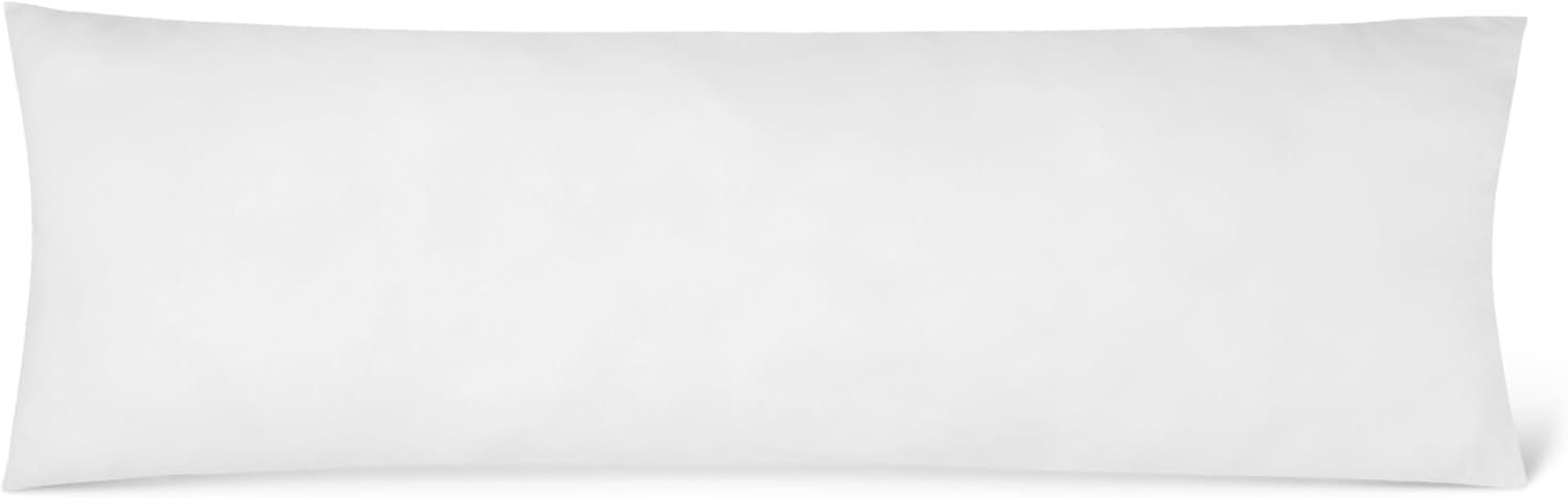 Amazon Basics Soft Supportive Long Body Pillow for All Position Sleepers, Machine Washable, 20 x 54 inches, 1-Pack