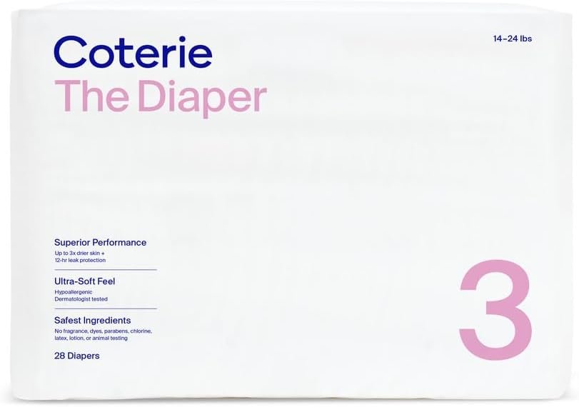 Coterie, Diaper Size 3, 28 Count