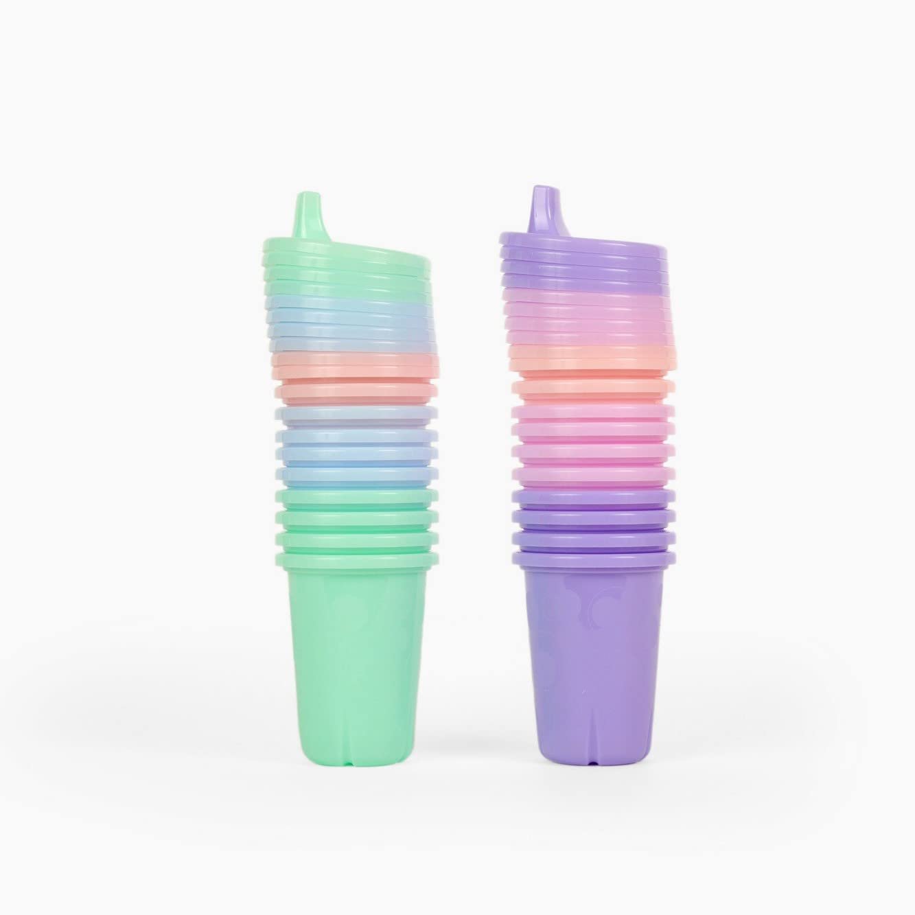 The First Years Take & Toss Sippy Cups – Spill Proof Toddler Cups Value Party Pack – 10 Oz – 20 Count,Pastel