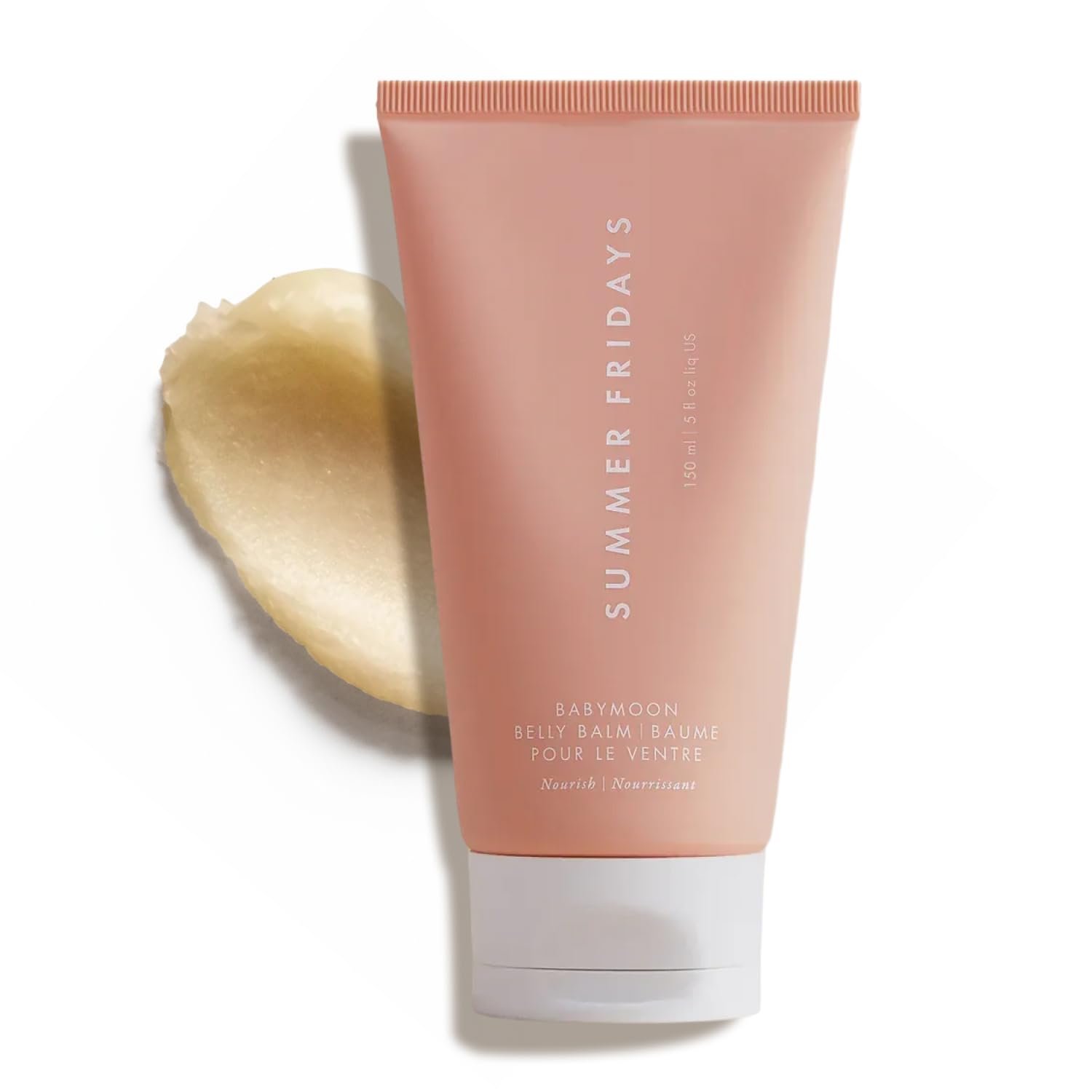 Summer Fridays Babymoon Belly Balm – Nourishing Balm + Body Moisturizer Enriched with Calendula Oil + Vitamin E to Help Reduce the Appearance of Stretch Marks and Dry Skin (5 Fl Oz)