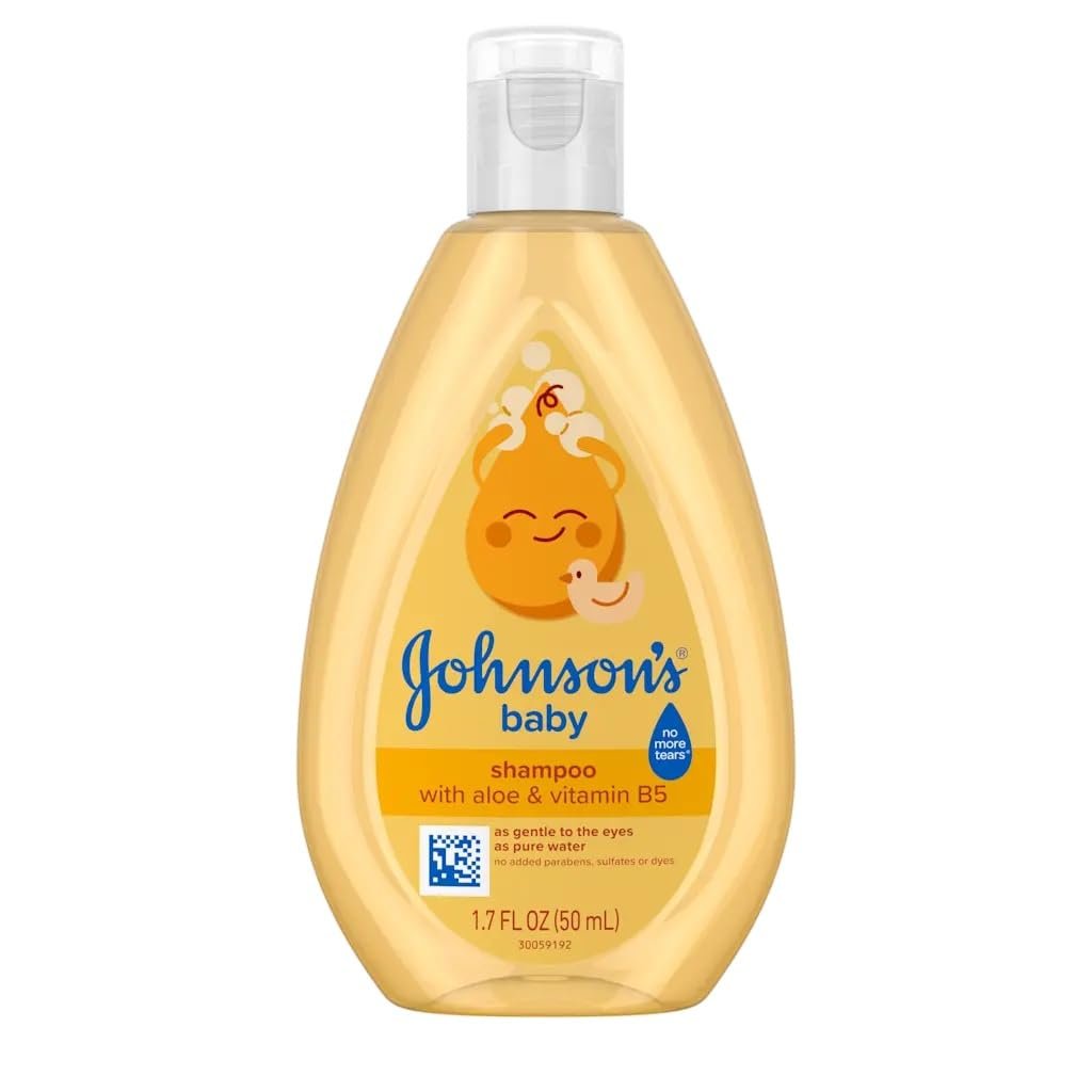 Johnson’s Baby Shampoo with Gentle Tear Free Formula, Travel Size, 1.7 Fl Oz