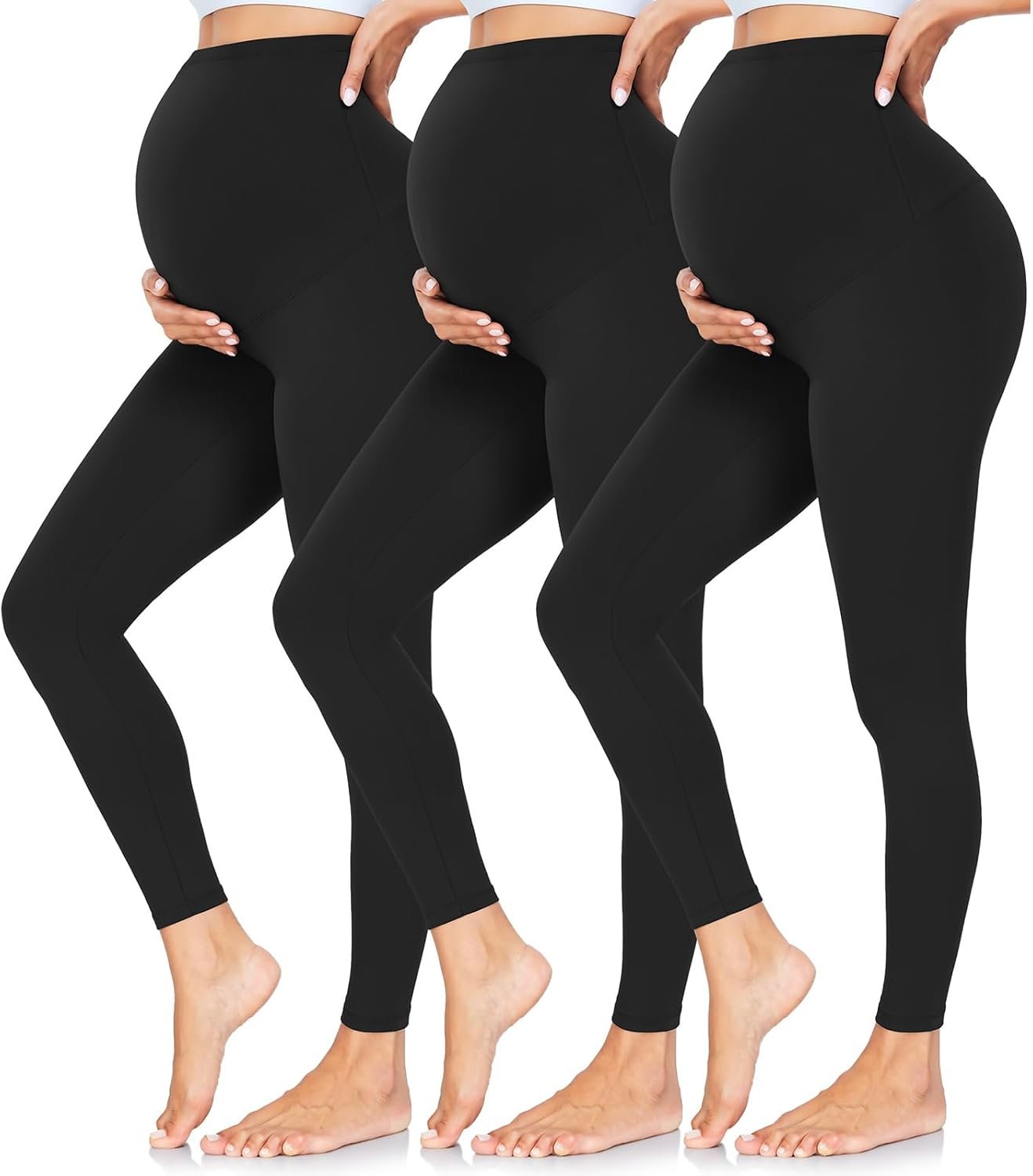 CTHH Women’s Maternity Leggings Over The Belly Pregnancy Yoga Pants Activewear Workout Leggings