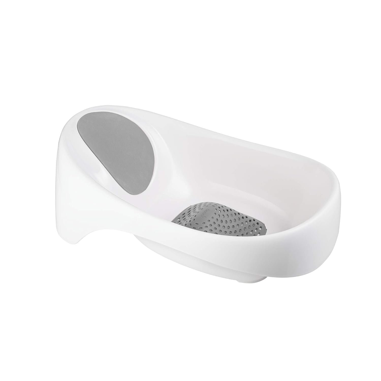 Boon Soak 3 Stage Baby Bathtub – Baby Bath Tub with Three Support Positions for Newborn to Toddlers – Color Changing Drain Plug for Ideal Bath Temperature – Gray – Ages 0 to 18 Months and Up