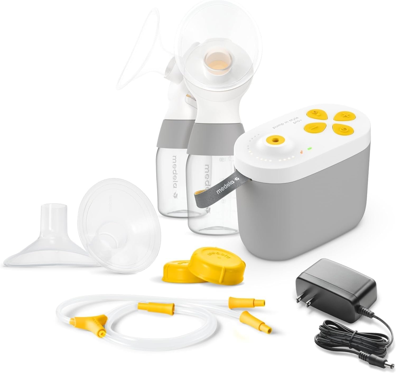 Medela Pump in Style Pro+ Electric Breast Pump, Hospital Grade,Rechargeable | Hospital Performance, Bottles & Flanges, Enhanced Comfort, BPA-Free, Rechargeable, Lightweight