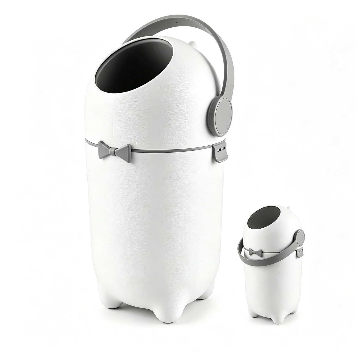 Diaper Pail with Airtight Lid, 15L Odor Control Diaper Trash Can, Odor-Locking Diaper Pails for Babies ＆ Pets,Holds 16 Diapers Baby-Safe Nursery Bin for Living Room, Bathroom,Pet Litter Box