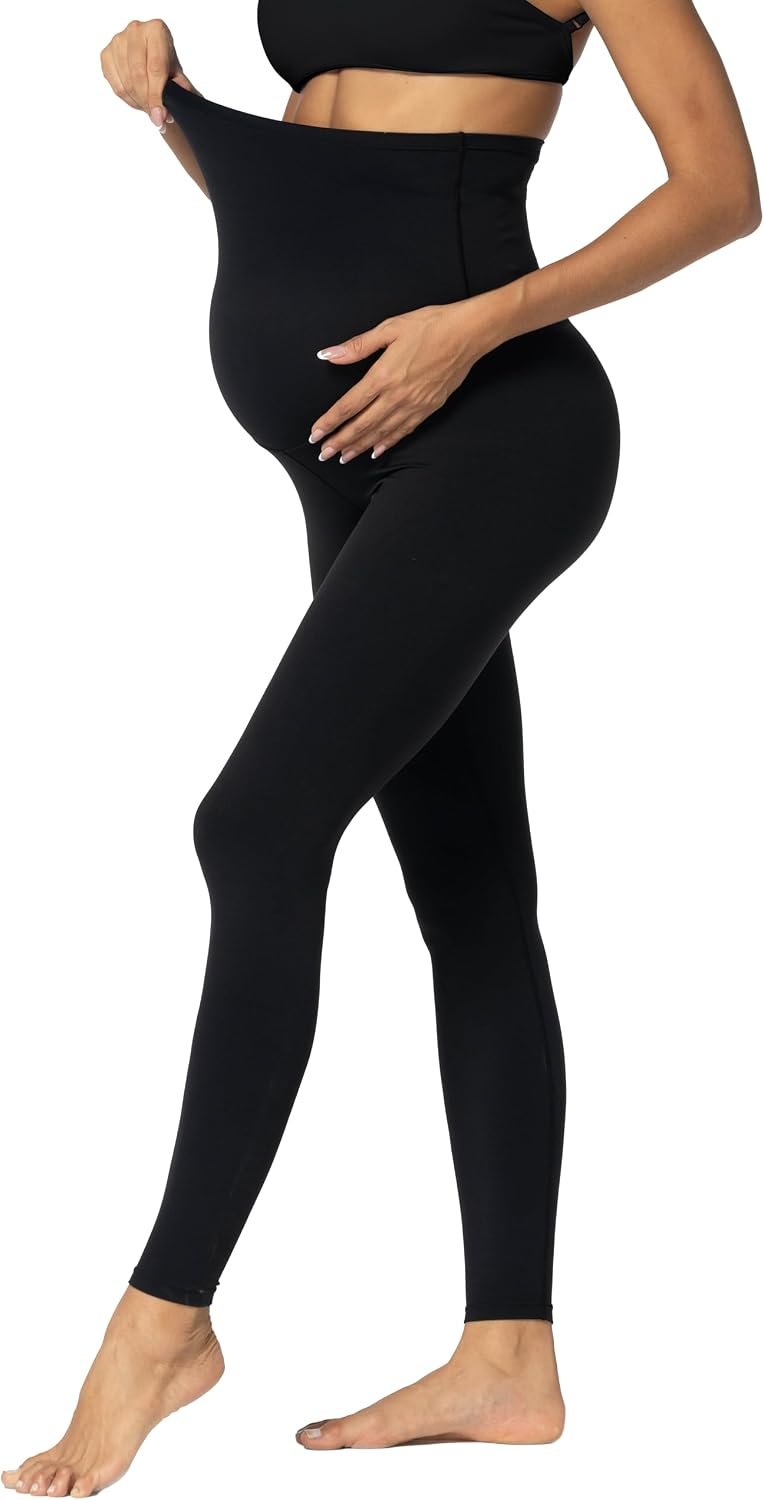 Sunzel Sunzfly Maternity Leggings for Women Over The Belly Buttery Soft Pregnancy Yoga Pants for Spring Summer Workout Lounge