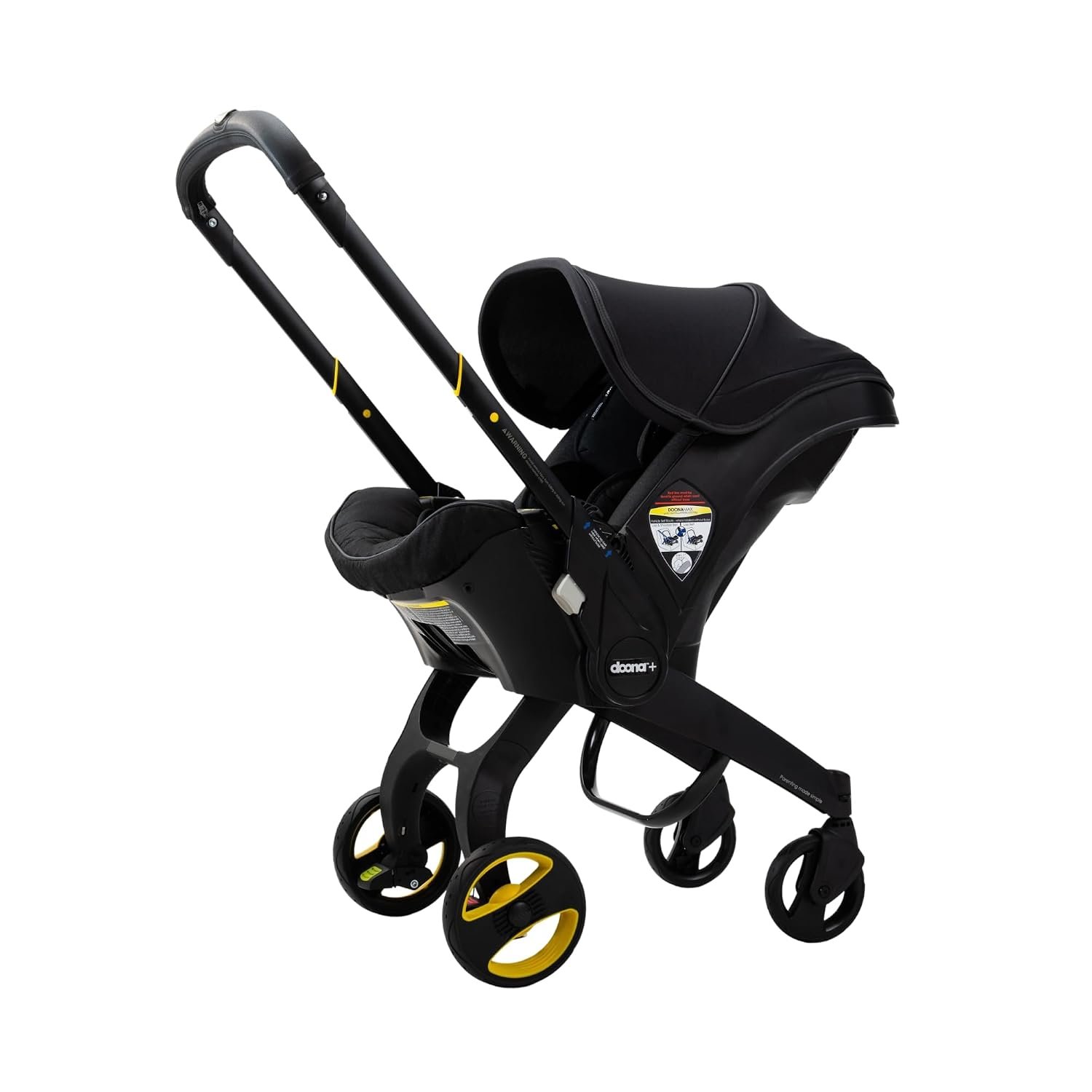 Doona Car Seat & Stroller, Midnight Edition – All-in-One Travel System