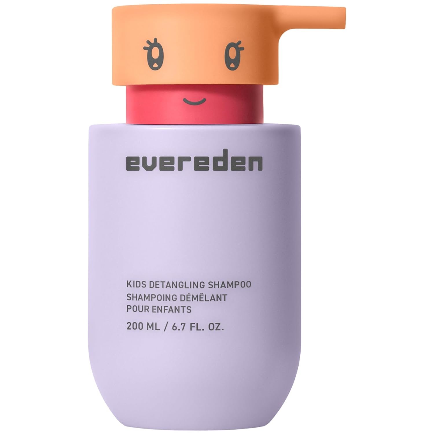 Evereden Kids Detangling Shampoo | Dermatologist-Tested, EWG Verified, No Silicones | For Curly or Straight Hair | Clean, Vegan, Sulfate-Free, Hypoallergenic, Gentle for Daily Use, 6.7 fl oz