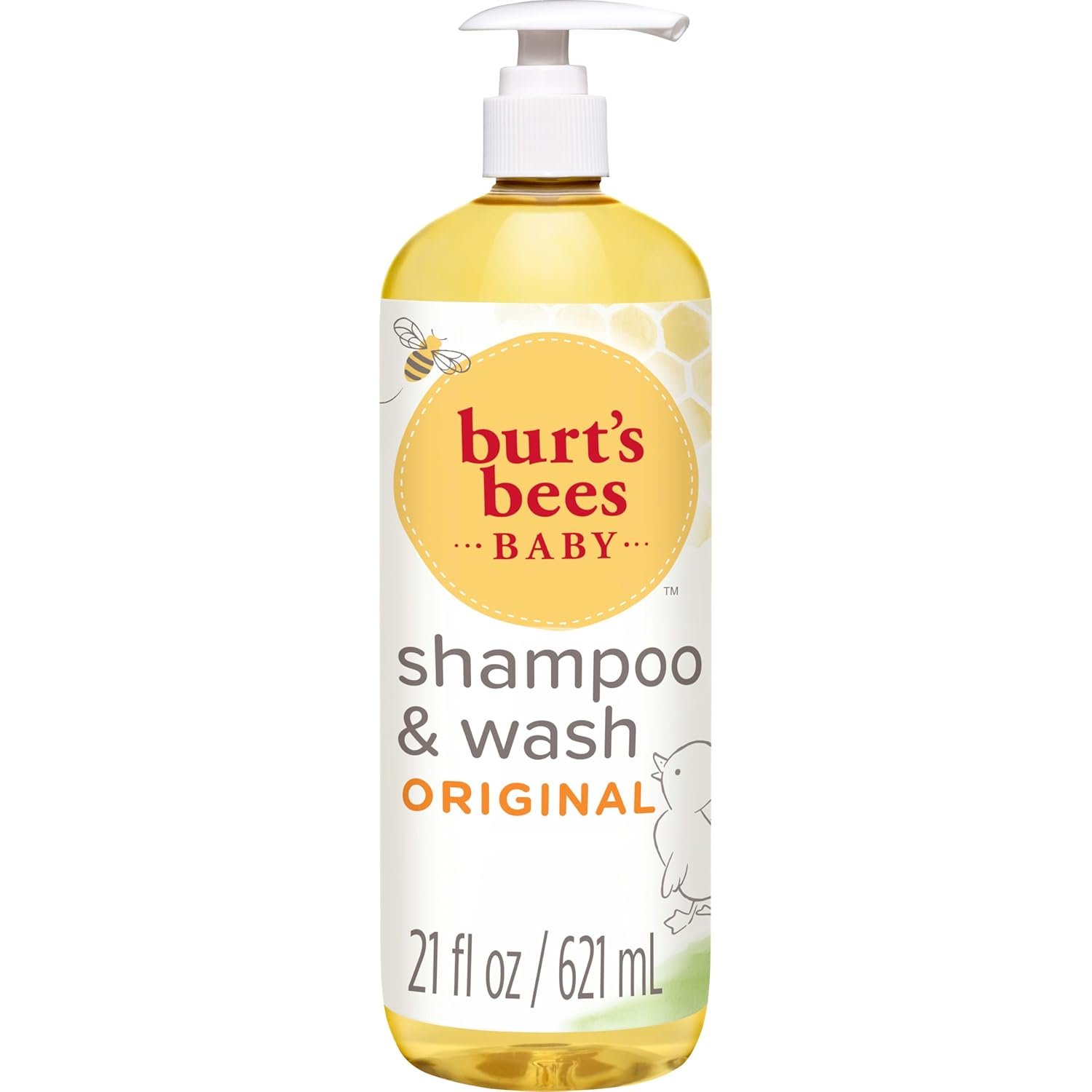 Baby Shampoo & Wash, Burt’s Bees Tear Free Soap, Baby Care, Original, 21 Ounce (Packaging May Vary)
