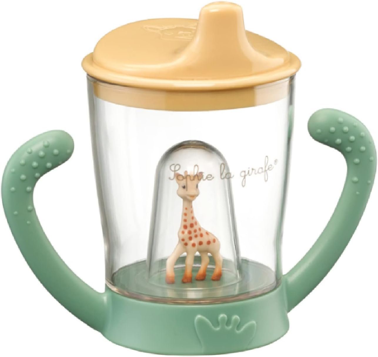 Sophie la girafe Anti-Leak Sippy Cup, Easy Grip Trainer Cup for Babies, Spill Proof Transition Cup from Bottle to Cup, 180 ml, 6+ Months
