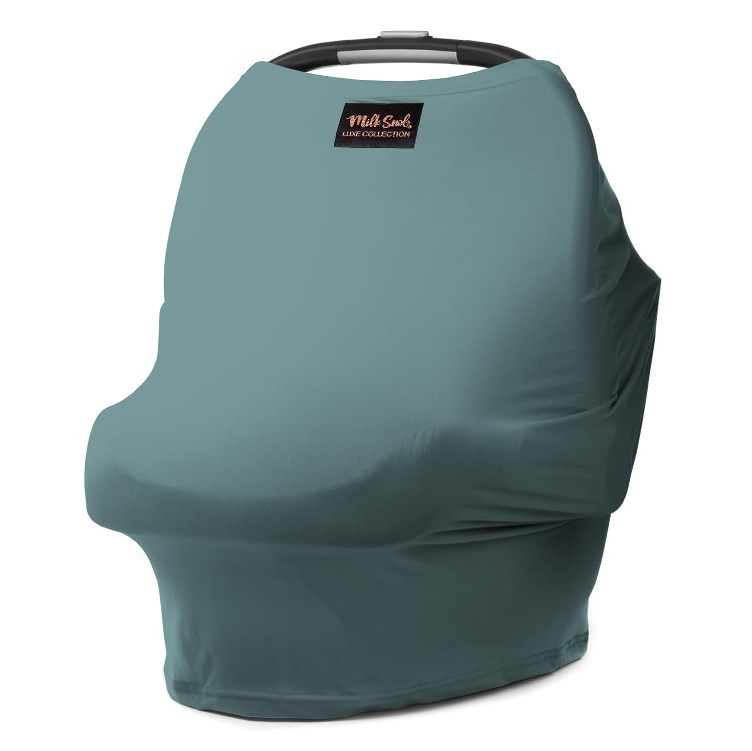 Milk Snob Original 5-in-1 Luxe Cover in Jade – Added Privacy for Breastfeeding, Baby Car Seat, Carrier, Stroller, High Chair, Shopping Cart, Lounger Canopy, Newborn Essentials, Nursing Top