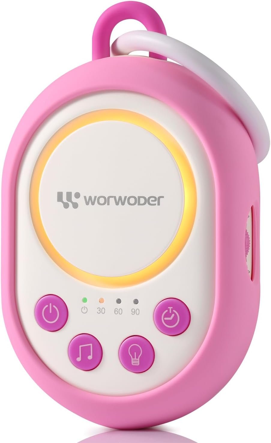2026 Mom’s Choice Awards | White Noise Sound Machine Baby with Night Light, 20 Soothing Sounds, 22 Hours Battery Life, Travel, Registry Gift, Shower, Clips on Baby Stroller