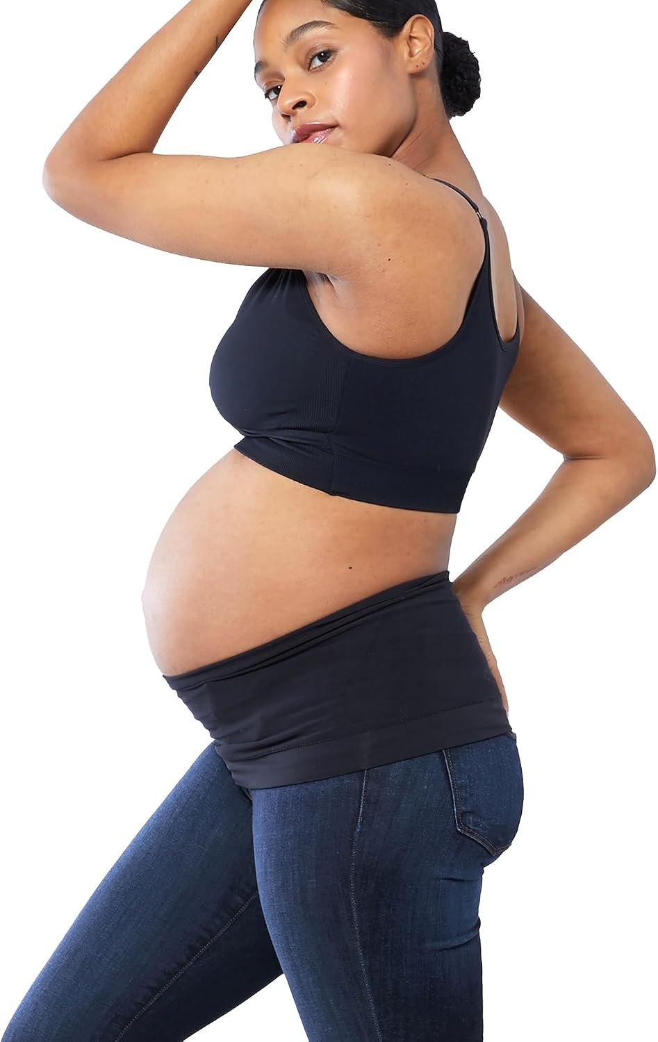 Ingrid & Isabel Bellaband – Seamless Maternity Belly Band for Women – Essential Pregnancy Postpartum Jeans & Pants Extender