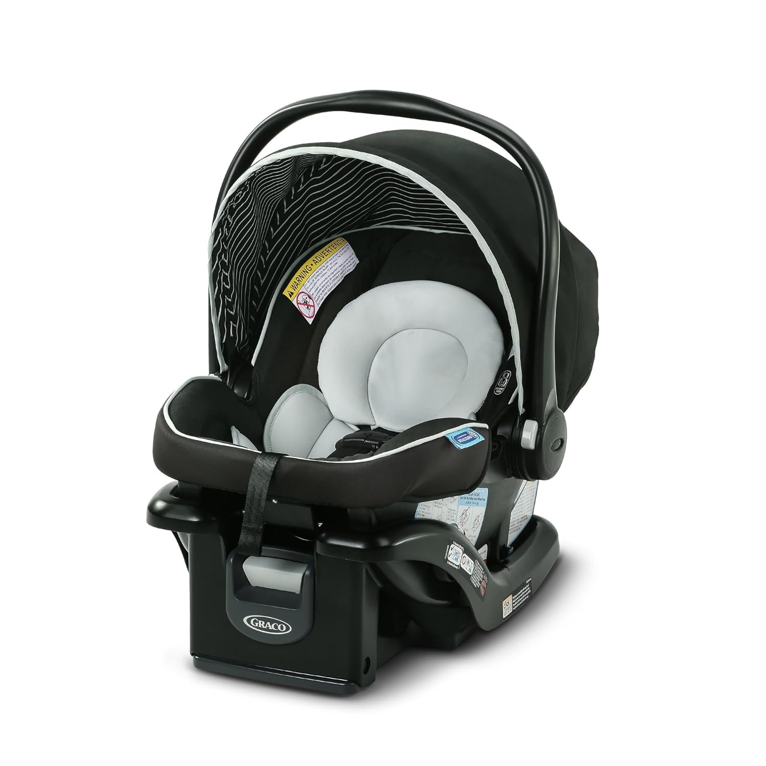 Graco SnugRide Lite LX Infant Car Seat, Lightweight Rear-Facing Seat for Babies 4–30 lb, 4-Position Adjustable Base, Latch Installation & ProtectPlus Engineered, Studio