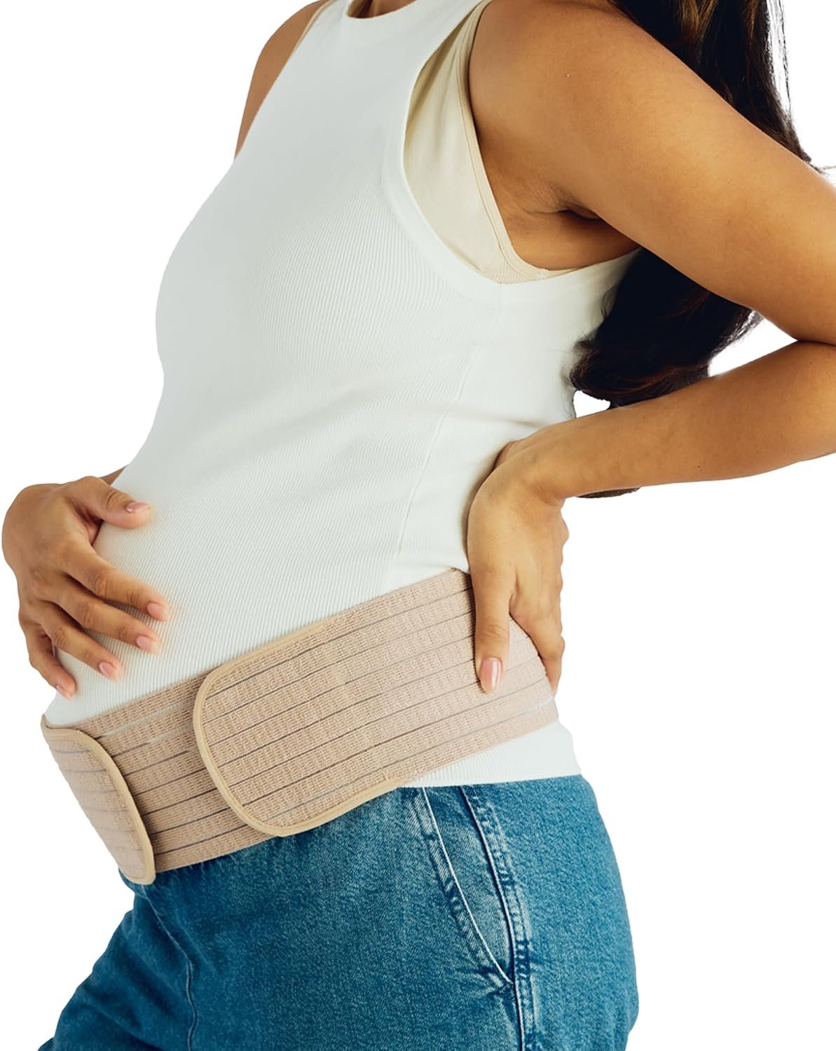Belly Bandit 2-in-1 Hip Bandit – Maternity Belly Band & Postpartum Hip Wrap – Adjustable Pregnancy Belly Support and Compression Wrap