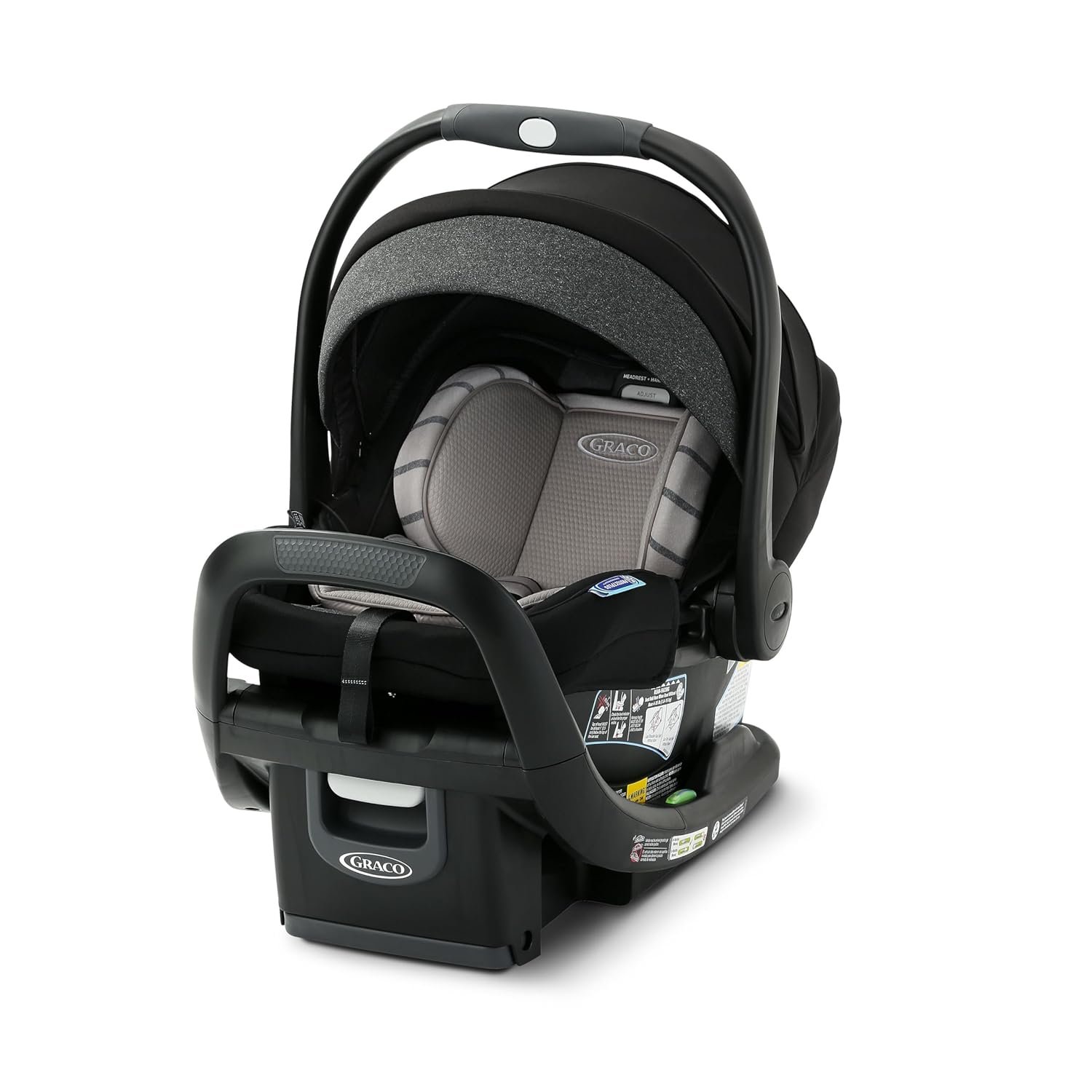 Graco® SnugRide SnugFit DLX Infant Car Seat, Baby Car Seat with Anti Rebound Bar for Extra Safety, SnugLock Easy Install Carseat, Baby Registry Must Have, Gift for New Parents, Maison