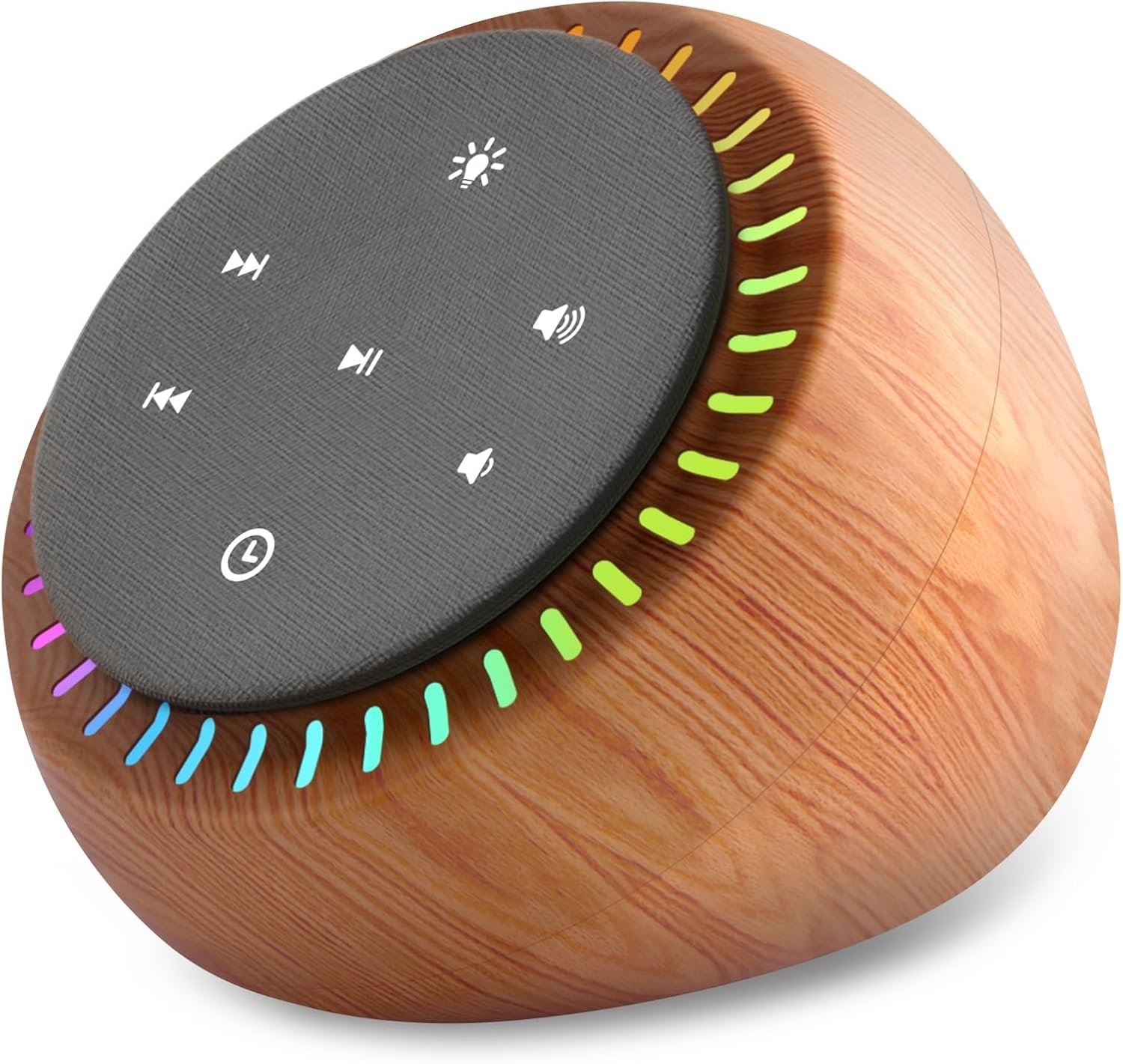 DreamSky Sound Machine for Sleep, White Noise for Sleeping Adults & Baby, Brown Noise Fan for Office Privacy & Noise Canceling, 26 Sounds & RGB Light, USB-C Powered for Home Travel