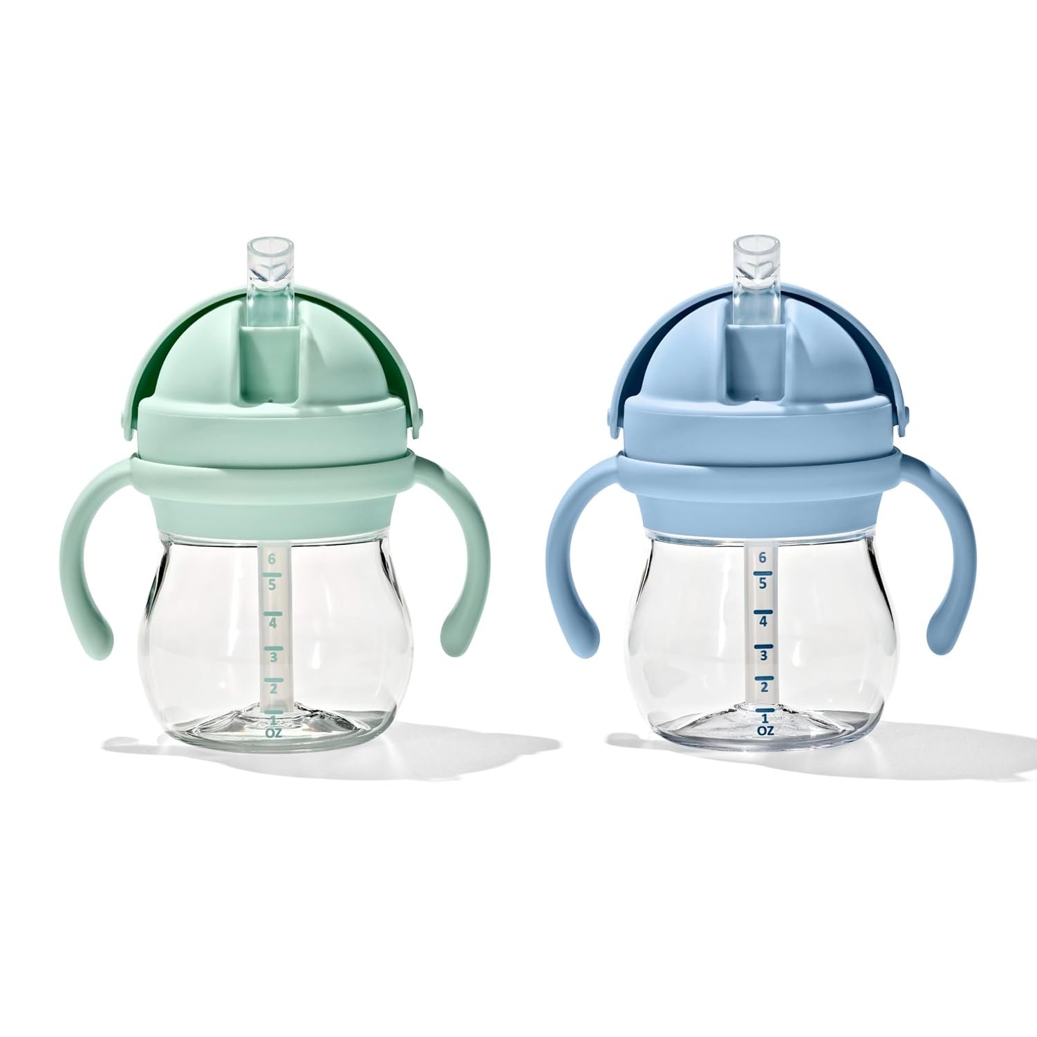 OXO Tot Transitions Straw Cup with Handles 6 oz. – Opal and Dusk – 2 Pack