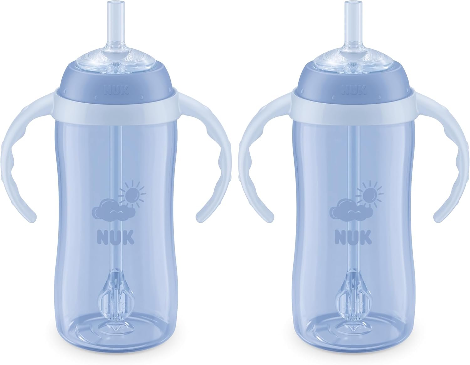 NUK Learner Straw Cup 10oz – Toddler Cup with Soft Straw for Easy Drinking Suitable for Ages 8 Months and Up