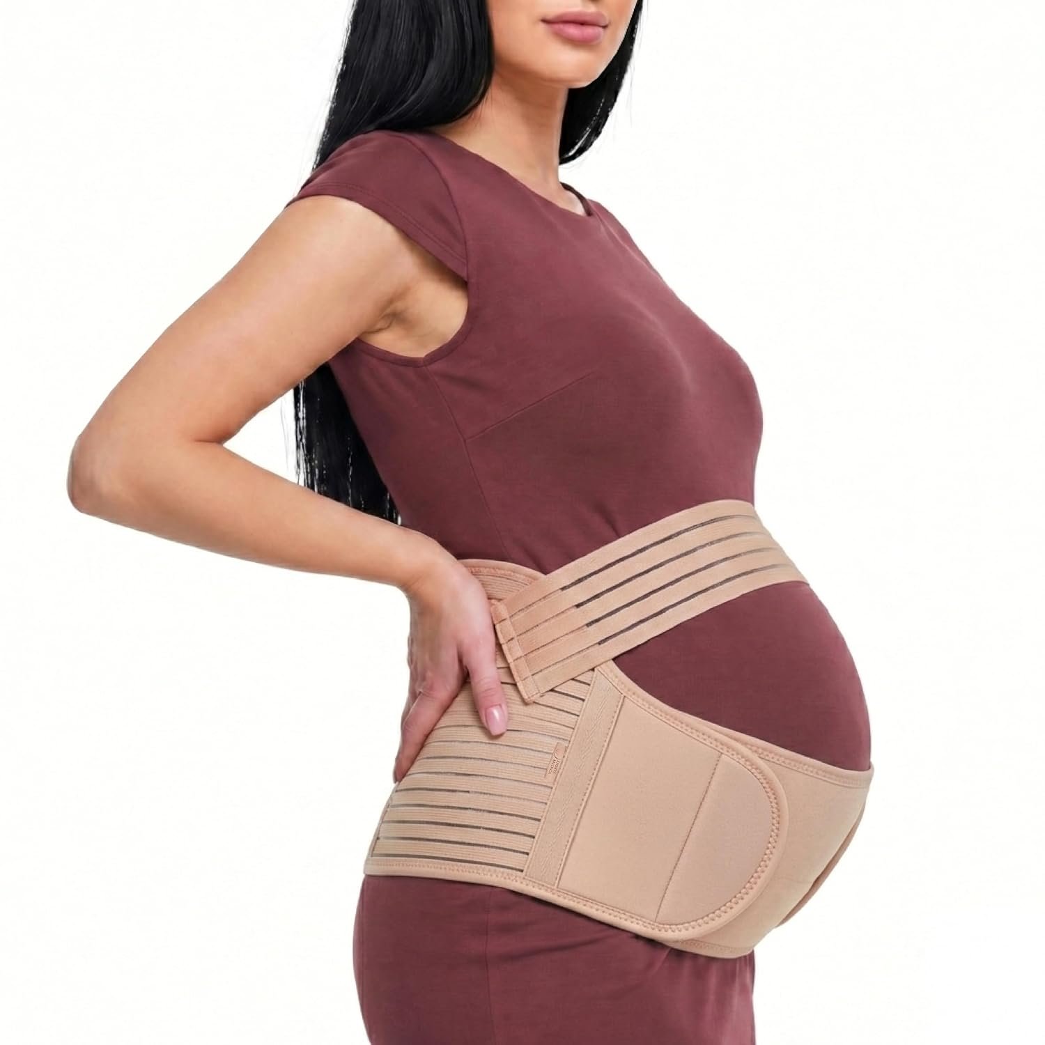 Sports Medica Maternity Belly Band for Pregnant Women – Pelvic Support Belt for Pregnancy – Adjustable Breathable Pregnancy Belly Band – Maternity Belt Support