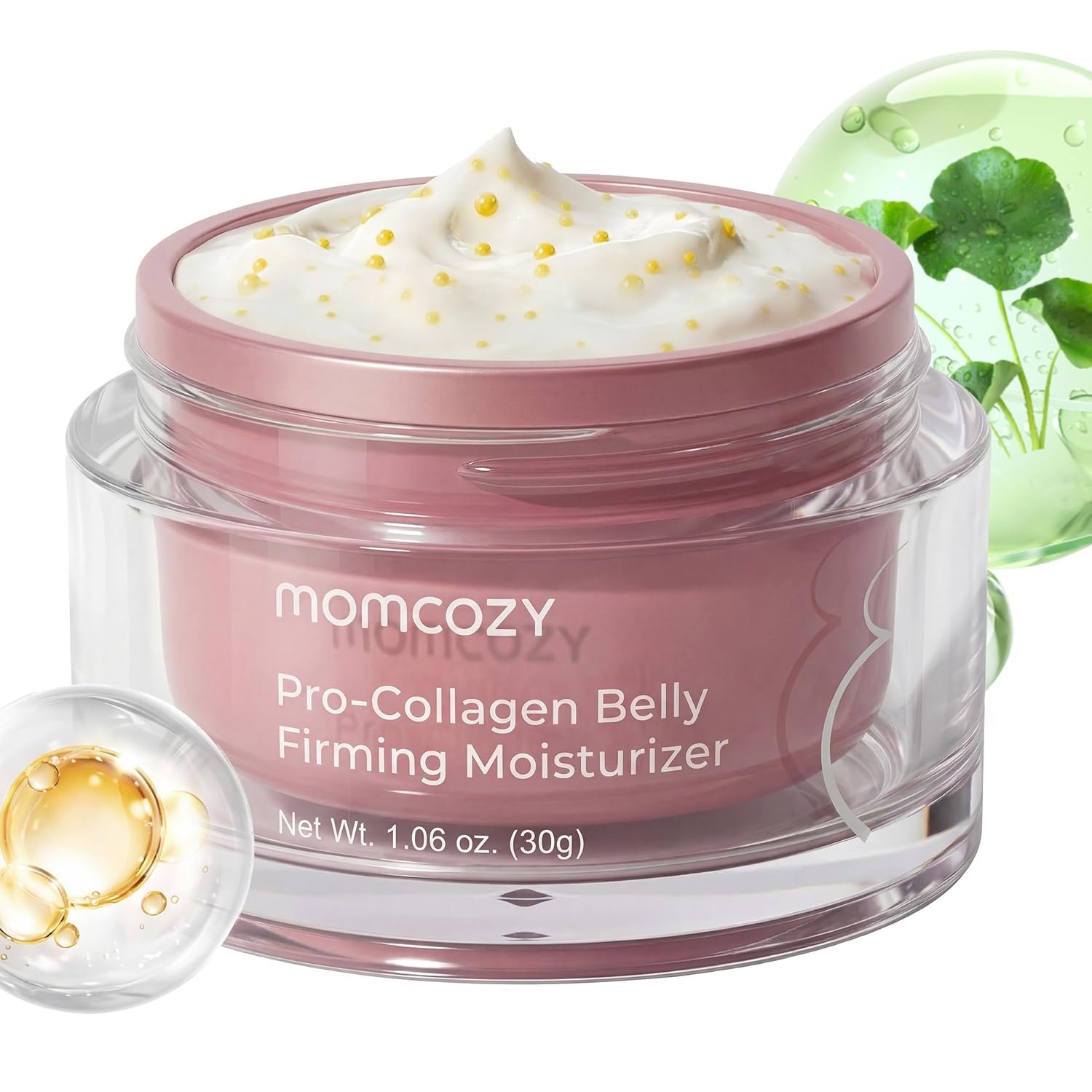Momcozy Stretch Mark Prevention Cream, Travel Size Belly Moisturizer for Dry Skin, Peptides & Shea Butter, EWG Verified, Dermatologist Tested Maternity Care, 1.06 oz (30g)