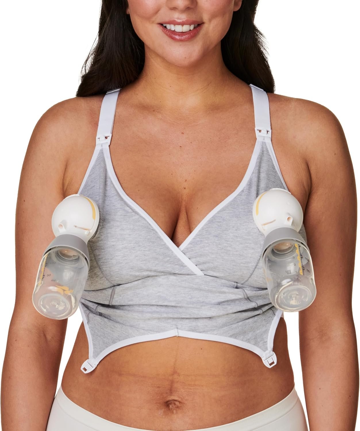 Bravado Designs 2-in-1 Pumping & Nursing Bra Hands Free for Maternity & Breastfeeding