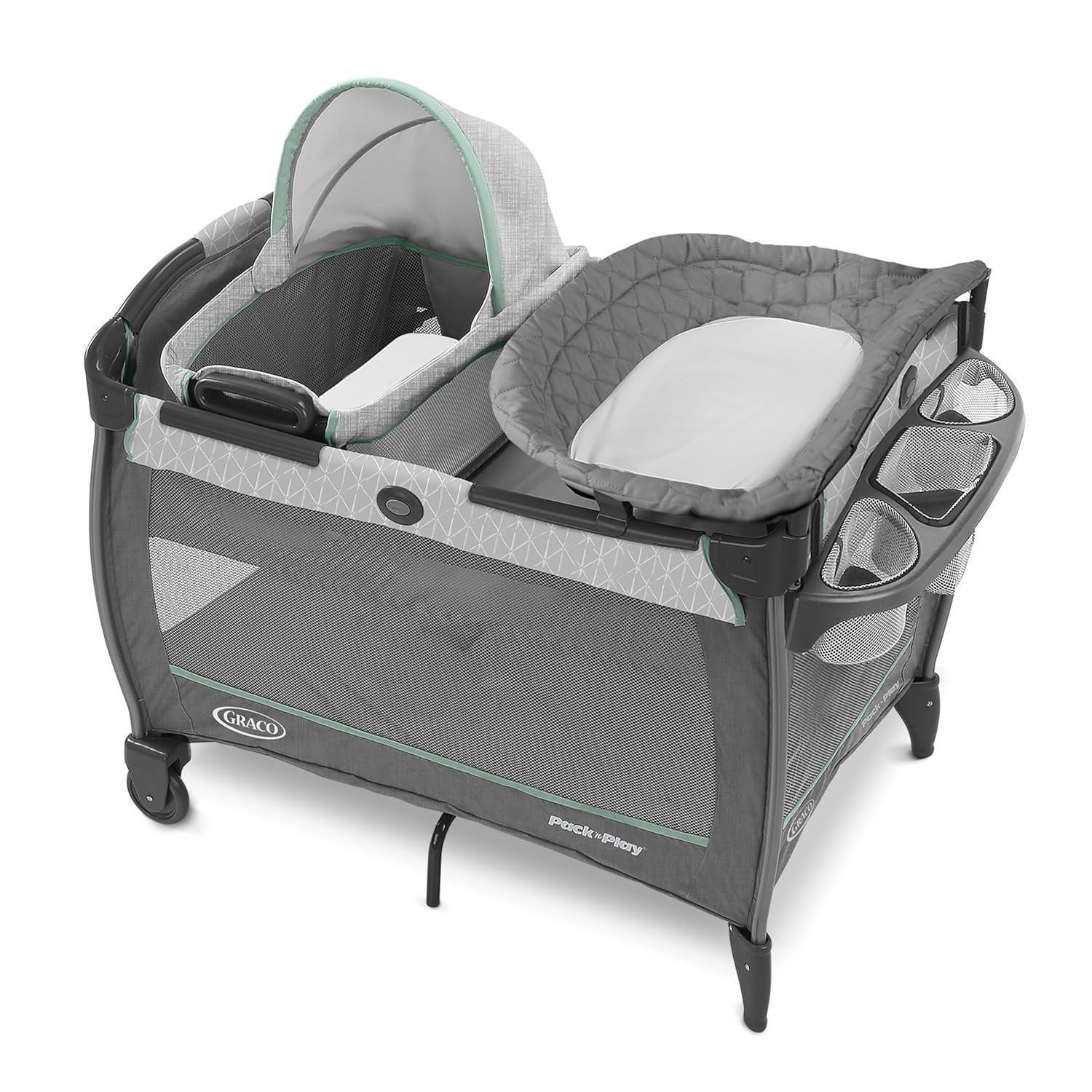 Graco Pack ‘n Play Close2Baby Bassinet Playard Features Portable Bassinet Diaper Changer and More, Derby