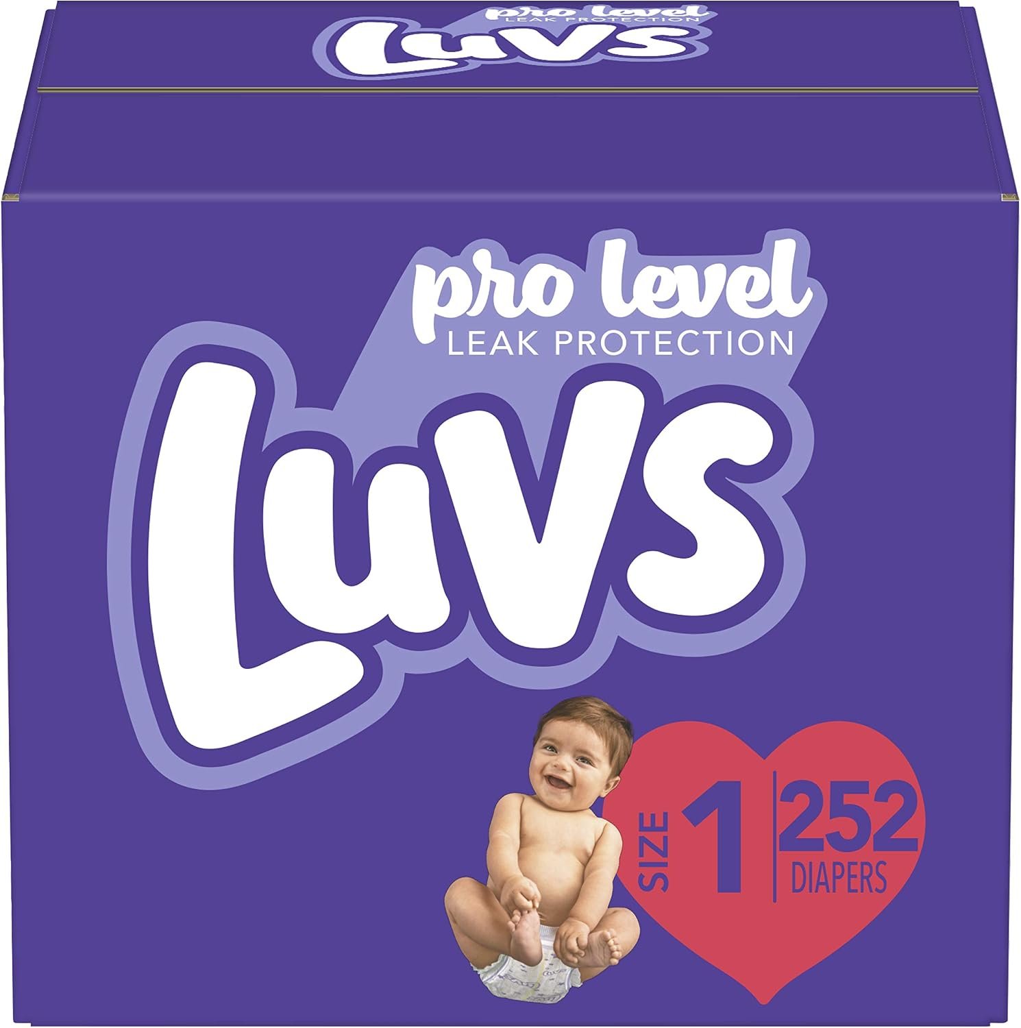 Luvs Diapers,Size 1 (8-14 lb), 252 Count