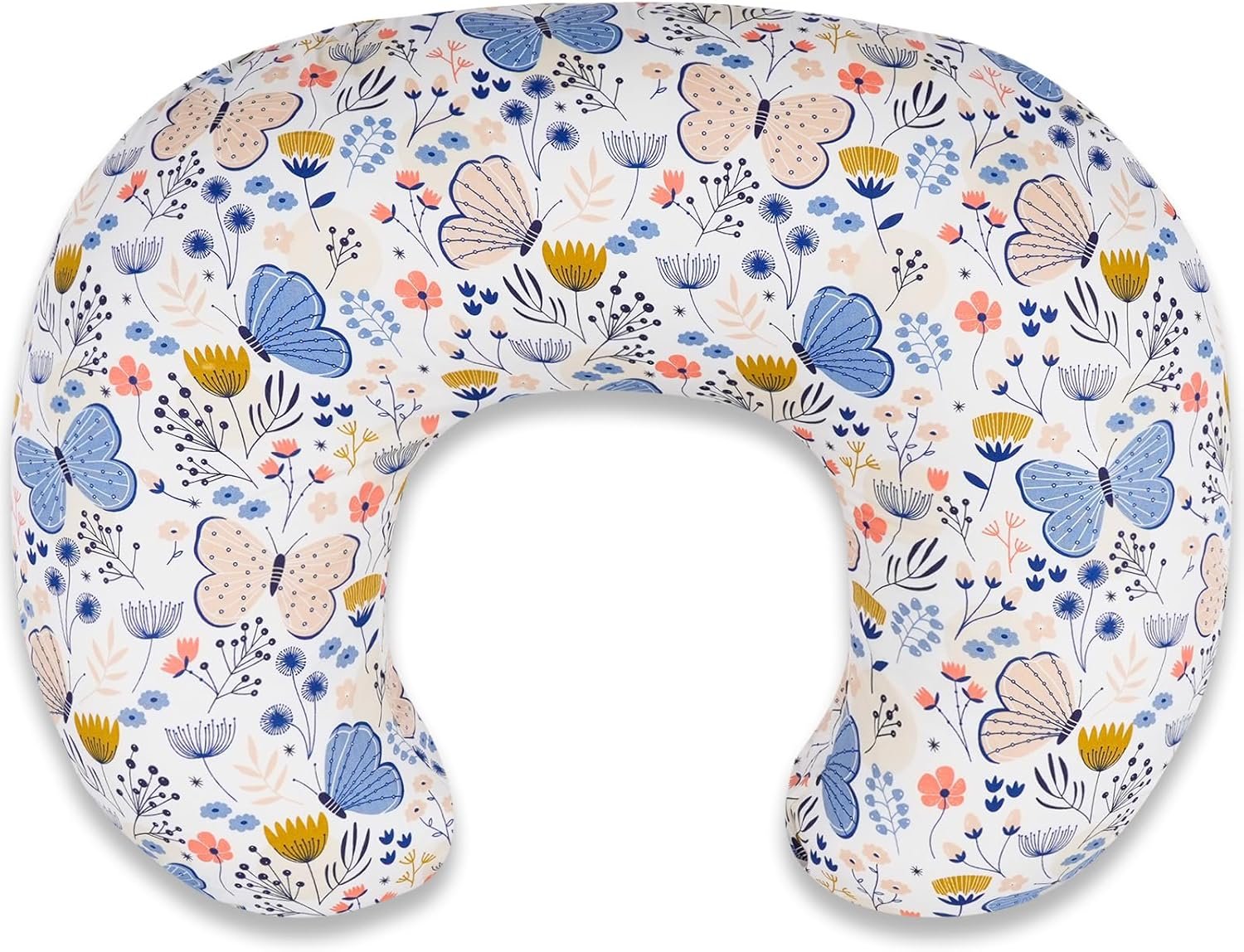 Nursing Pillow – Ergonomic Breastfeeding & Bottle Feeding Support, Standard Size, Breathable with Washable Cover, Hypoallergenic, Ideal for Tummy Time and Sitting Support