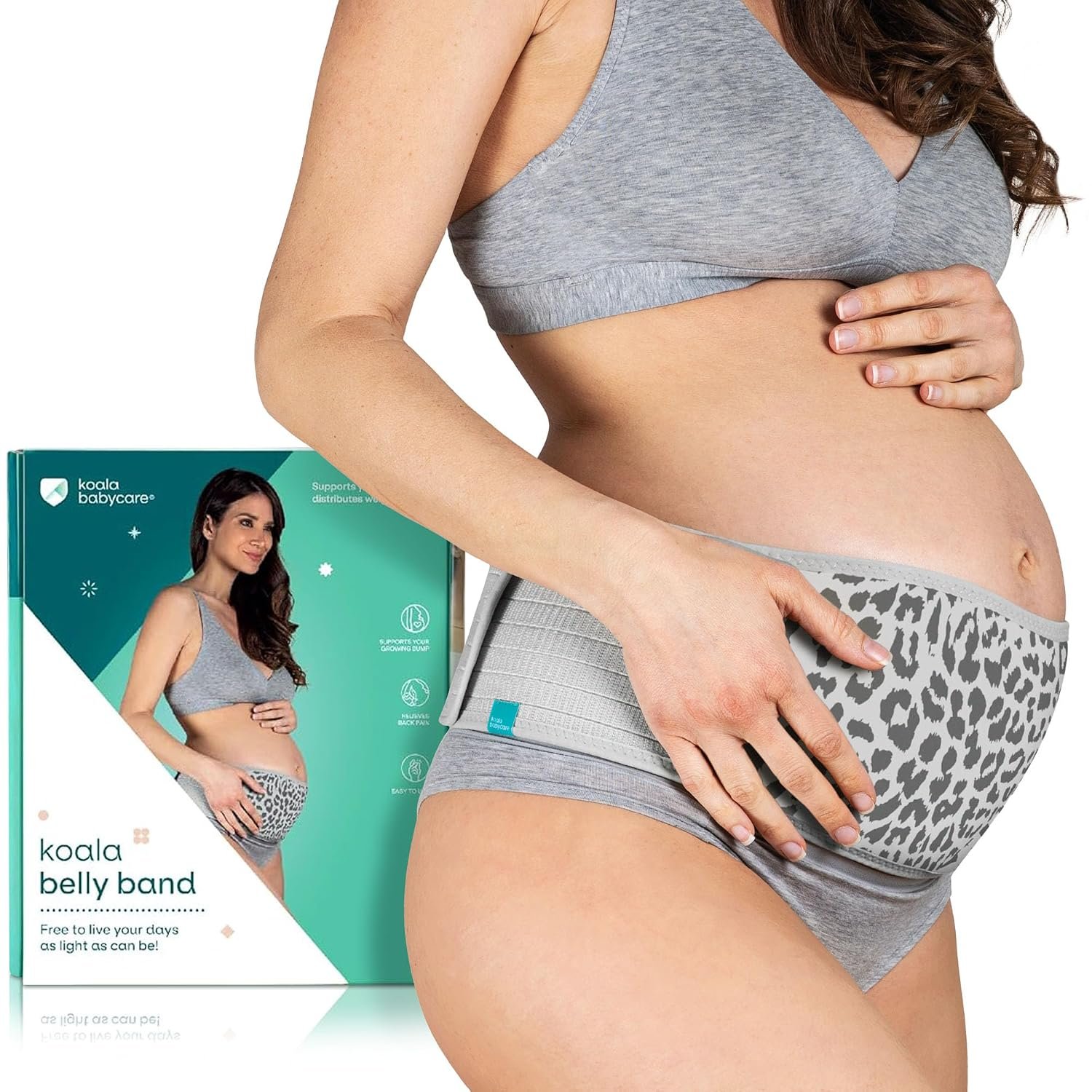 Koala Babycare Maternity Belly Bands for Pregnant Women One Size Fits All – Pregnancy Belly Band for Abdomen, Pelvic Pain, Waist and Back Support – Maternity Belt for all Stages of Pregnancy