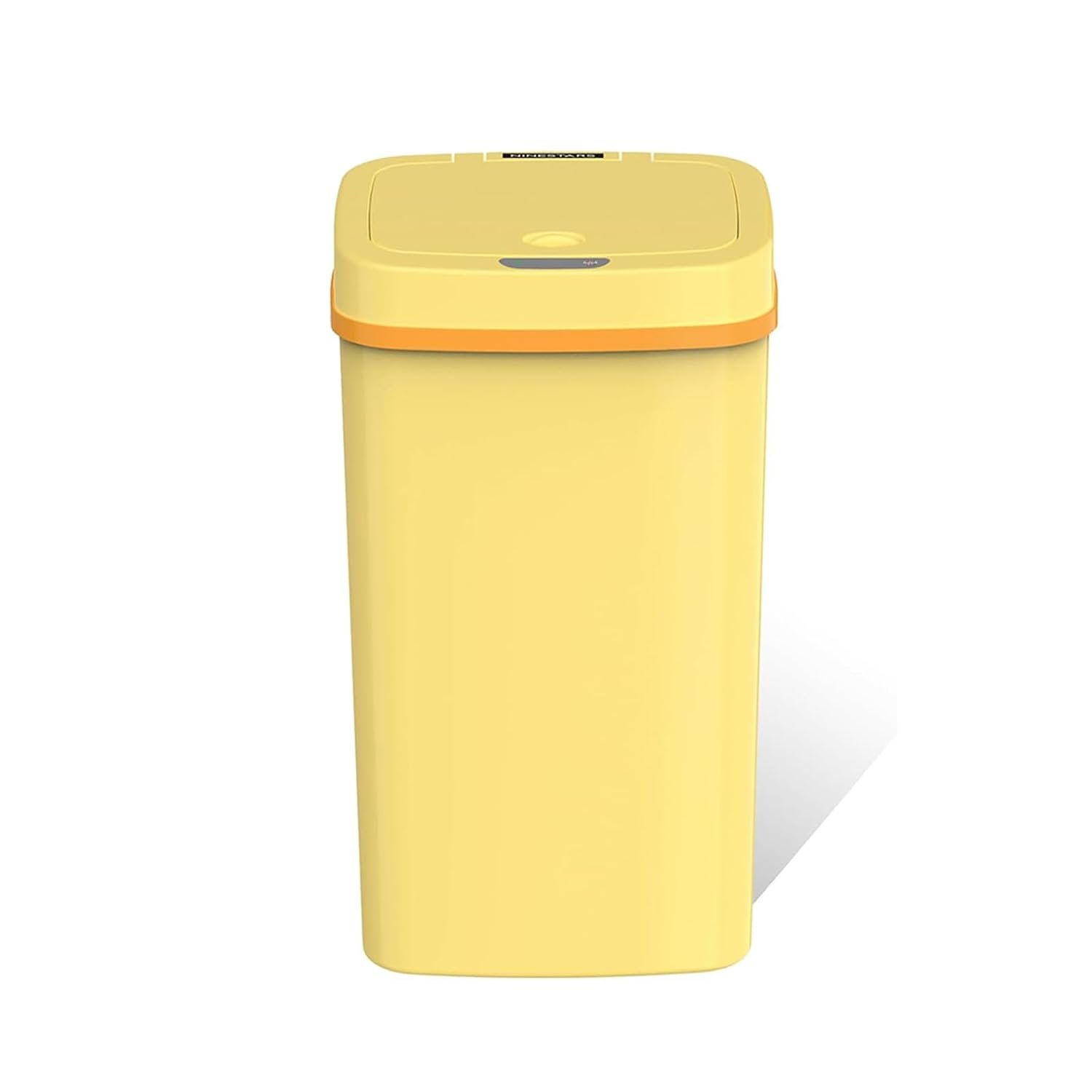 15L Smart Diaper Pail with Motion Sensor Lid | Touchless Hands-Free Baby Diaper Trash Can | Double Locking Seal | Slim Space-Saving Design | Quiet & Durable (Yellow)