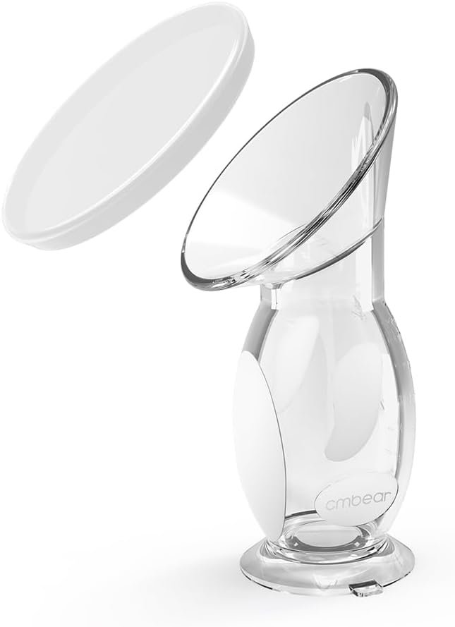 Silicone Manual Breast Pump – 4oz/100ml Capacity, Food Grade, Soft Bottle for Gentle Breast Milk Collection