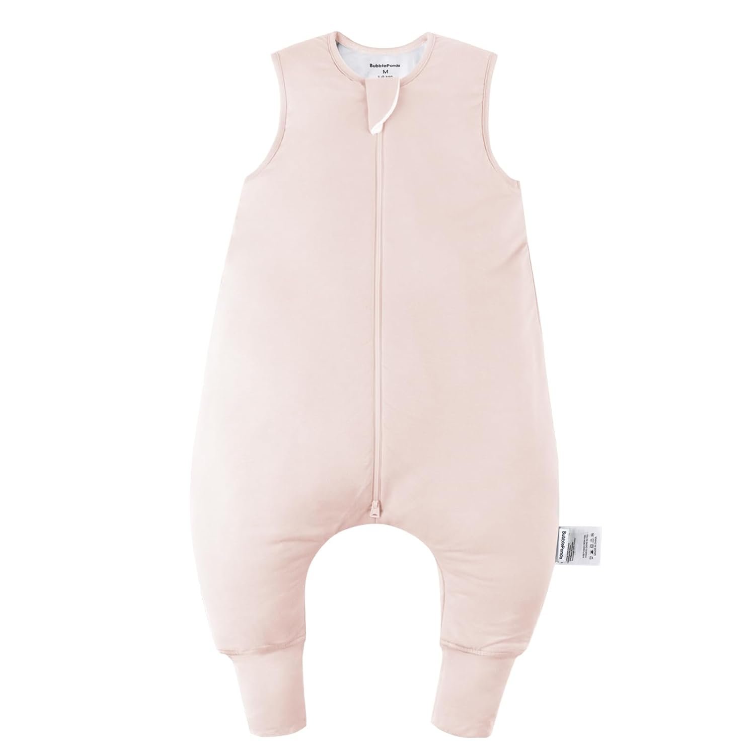 BubblePanda Rayon Made from Bamboo Toddler Sleep Sack with Feet 6-12 Months 1.0 Tog Ultra Soft Toddler Sleeping Sack Baby Sleep Bag Walker Quilted Wearable Blanket with Legs 2-Way Zipper Lightweight