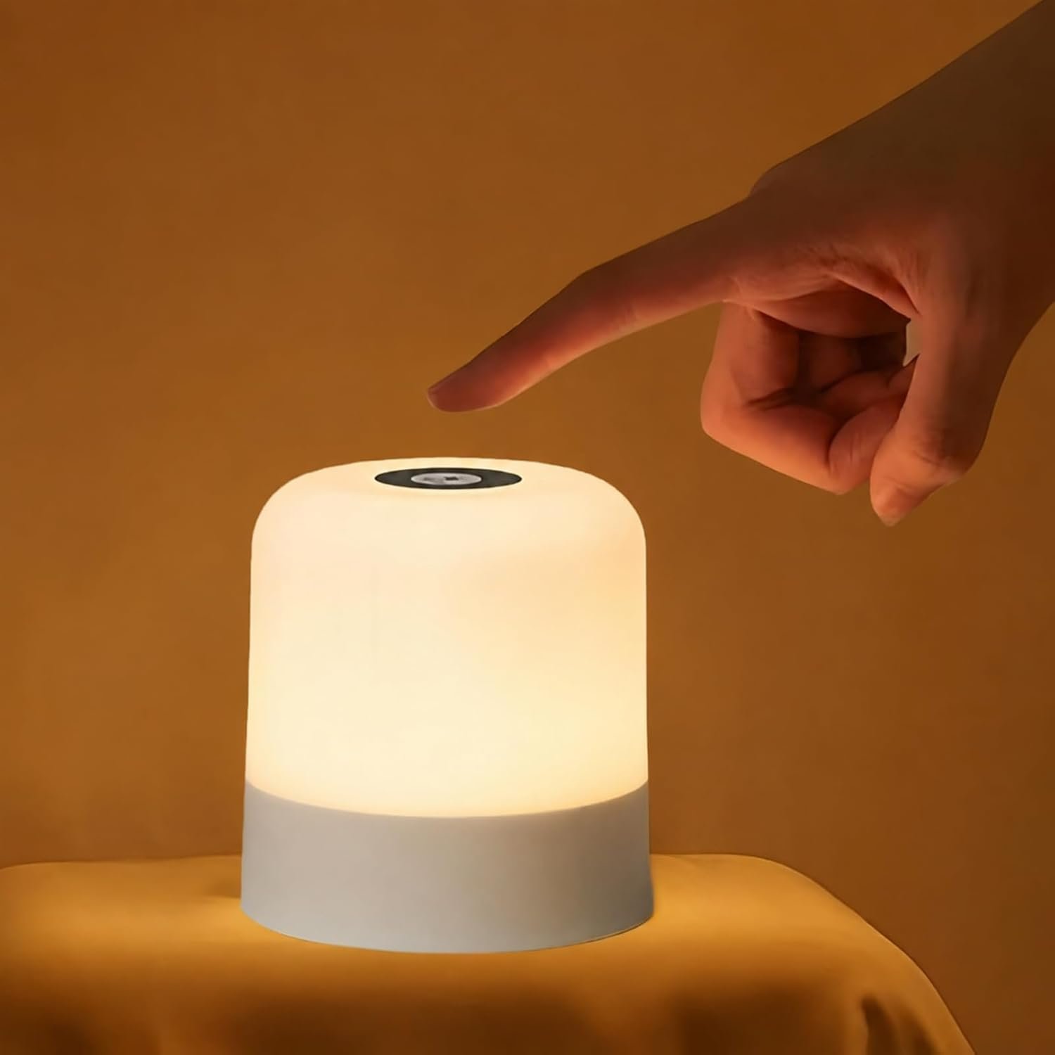 Portable Baby Night Light, 3 Color Egg Lights for Nursery, 2400mAh, Small Rechargeable LED Lamp, Dimmable Touch Nightlight for Newborn, Kids, Adults