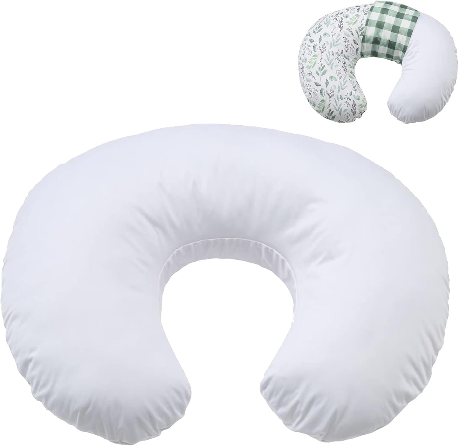 Winmany Baby Waterproof Nursing Pillow Cover Newborn Breastfeeding Pillowcase Soft Replaceable Slipcover for Boys and Girls