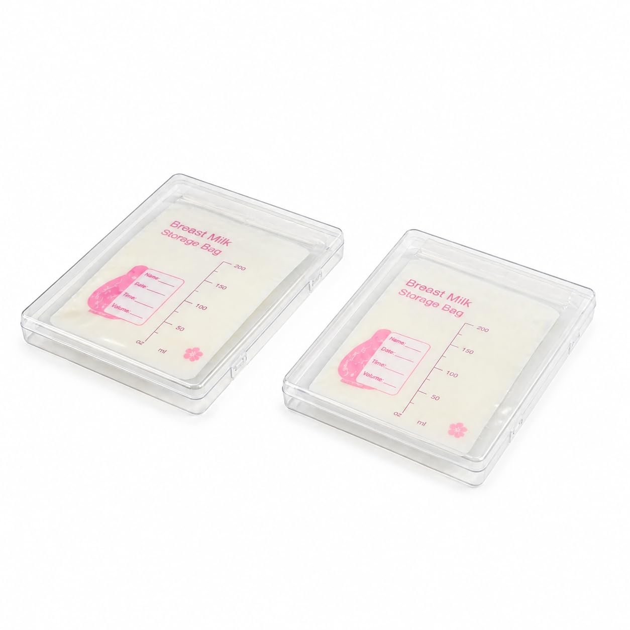 Breast Milk Storage, Space Saving Breast Milk Freeze Flat, Freeze Flat Breastmilk Storage, Breast Milk Freezer Storage Organizer, Breastmilk Freezer Organizer (7.48 x 5.11 x 0.67 in, 2, Pack)