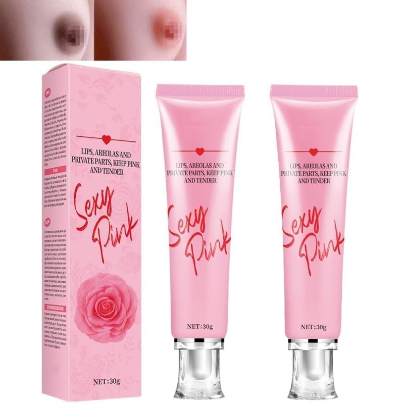 2PCS Pink Lips & Nipple Cream, Skin Face Body Cream Pink Lips Armpit Private Part Gel Intimate Cream 30ml, Pink Privates Intimate Area Cream, Pink Body Creams