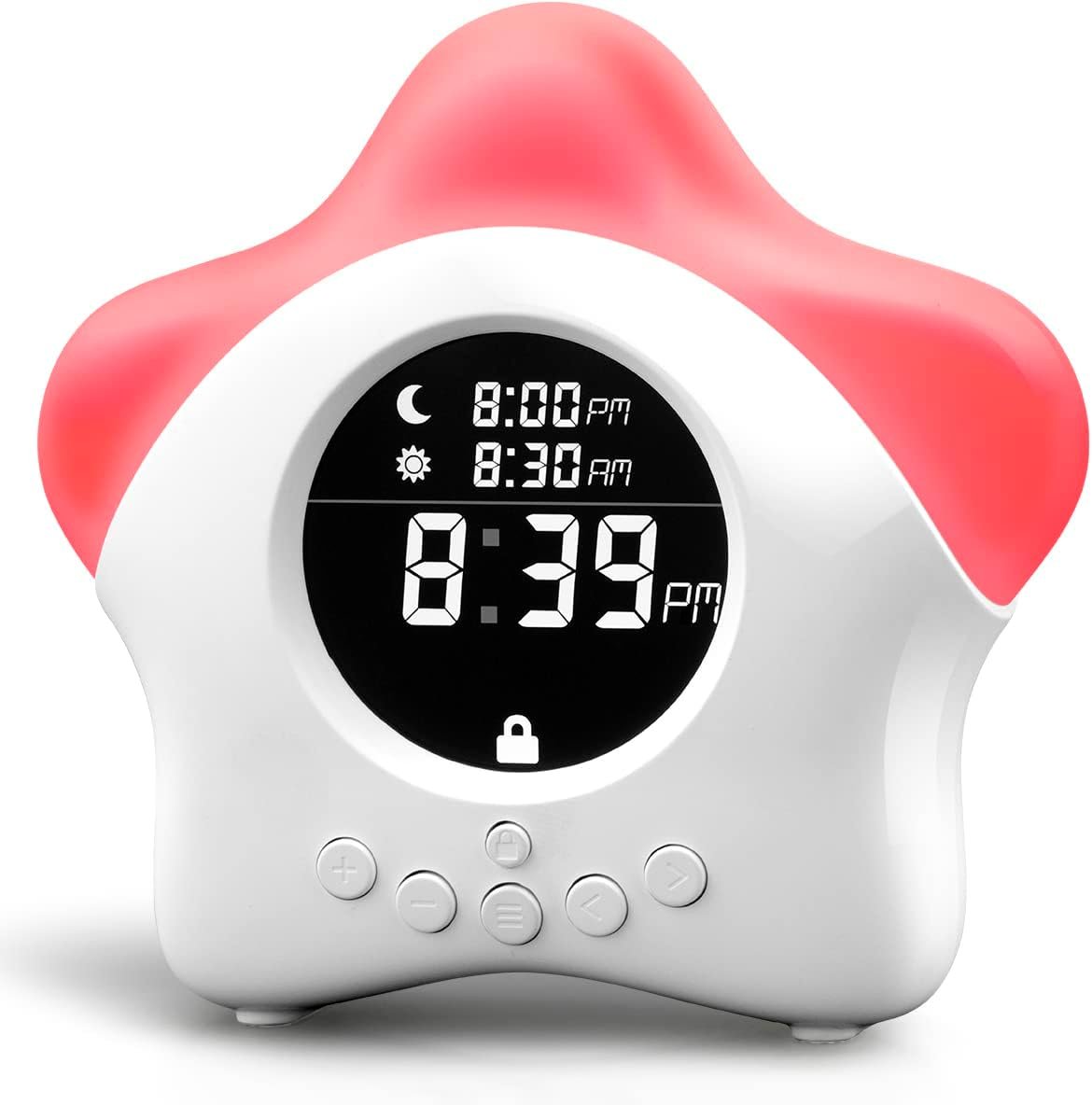 Stay-in-Bed Clock for Kids – Toddler Sleep Trainer, Night Light & Alarm