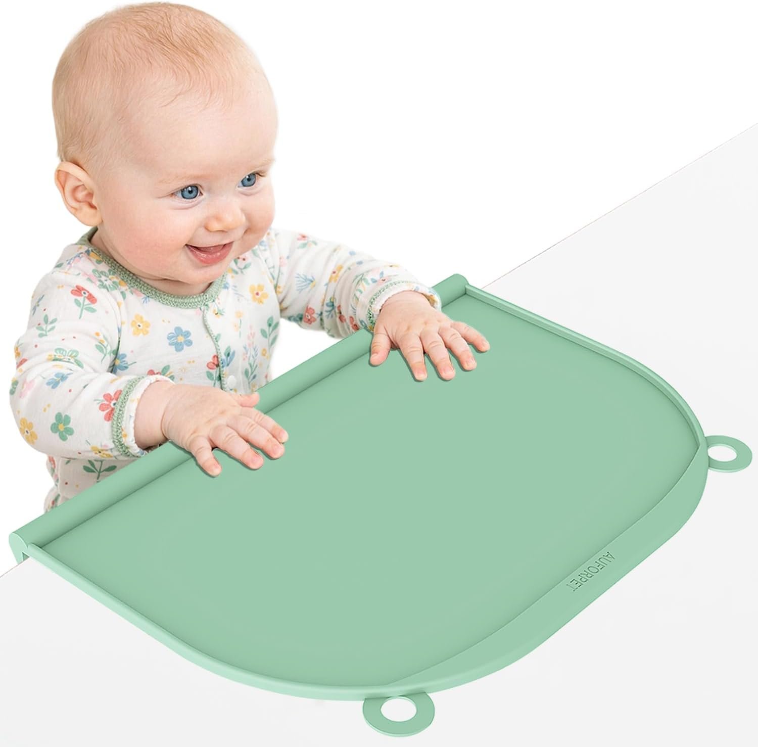 Large Silicone Suction Table Mat, 17″ x 12″ Thick Placemat with Edge-Bumper, Raised Edge Leakproof, Non-Slip for Kids Toddler Baby Essentials Dinning, Restaurant Eating, Plates, Art, Craft & Painting