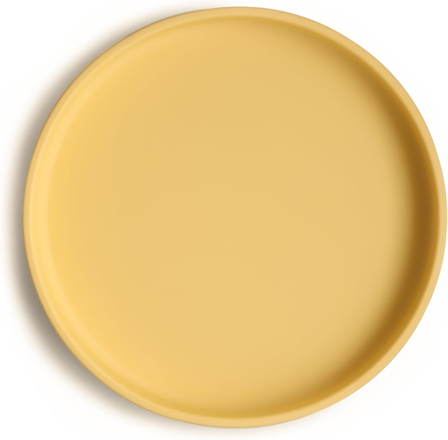 mushie Classic Silicone Suction Plate | BPA-Free Non-Slip Design (Daffodil)