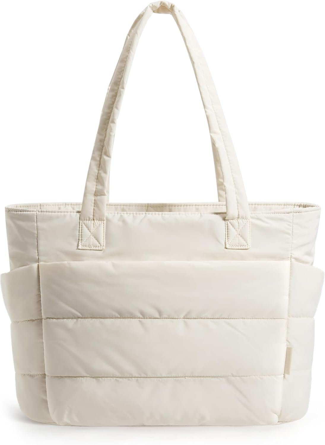 BAGSMART Tote Bag for Women, Lightweight Puffy Tote Bag with Compartments Shoulder Bag Handbag for Travel, Work, Gym | Lightweight