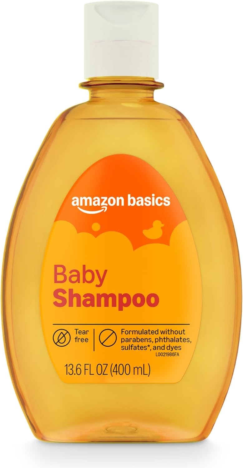 Amazon Basics Tear-Free Baby Shampoo, 13.6 Fluid Ounce, Packaging May Vary