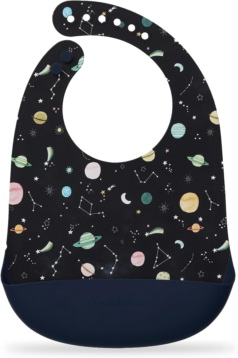 Loulou Lollipop Soft, Waterproof Silicone Feeding Bib for Babies and Toddlers