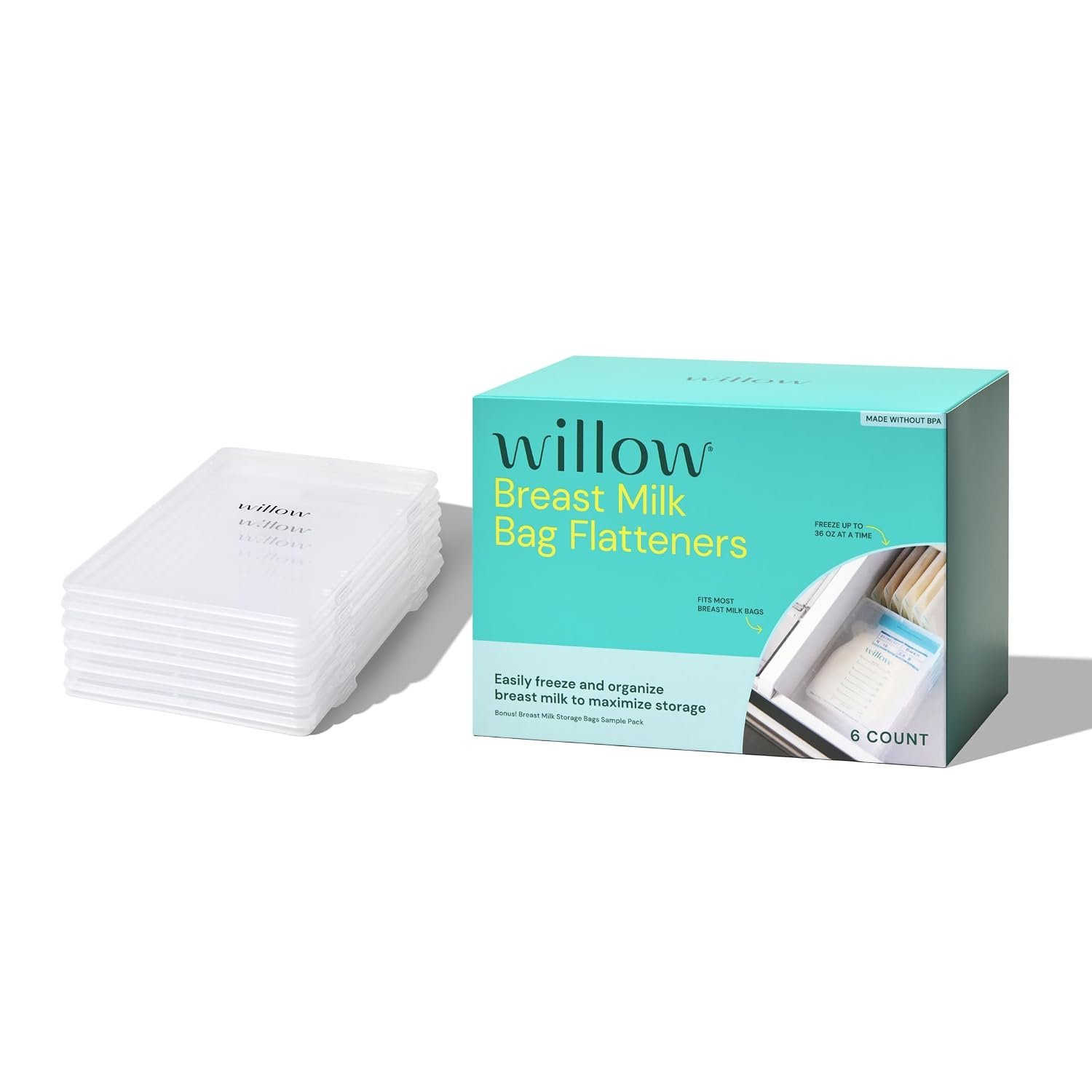 Willow Breast Milk Bag Flatteners – 6ct