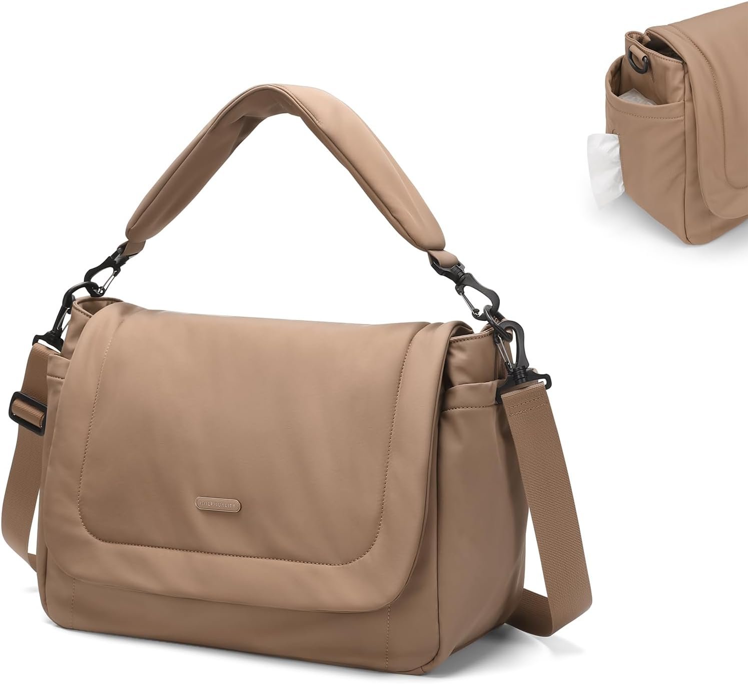 14L Puffer Diaper Bag Tote, Large Capacity Travel Diaper bags, Crossbody Hospital Bag for mom