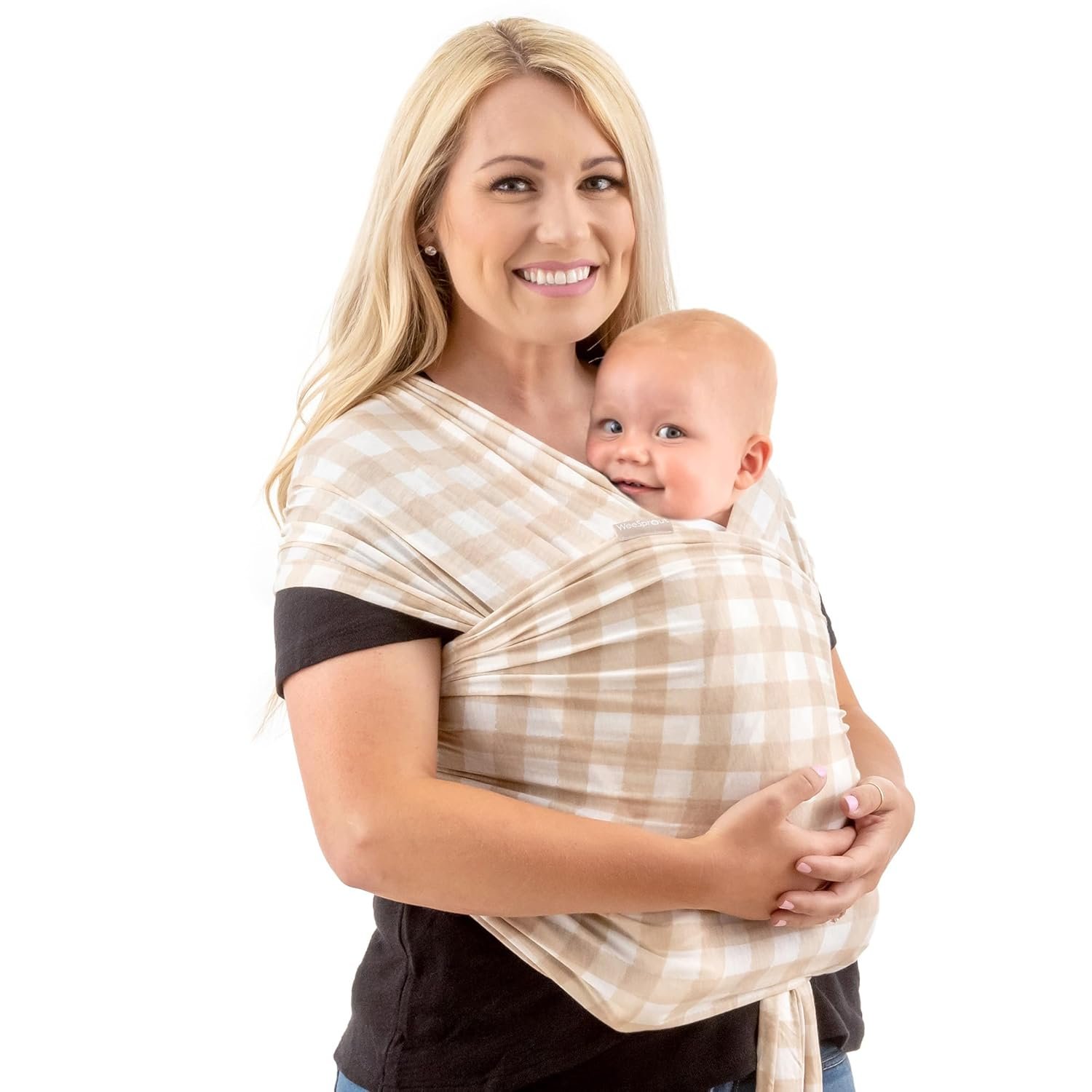 WeeSprout Baby Wraps Carrier – Perfect Child Sling for Newborn and Infant, Enhances Bonding, Soft and Breathable, Ideal for Babywearing