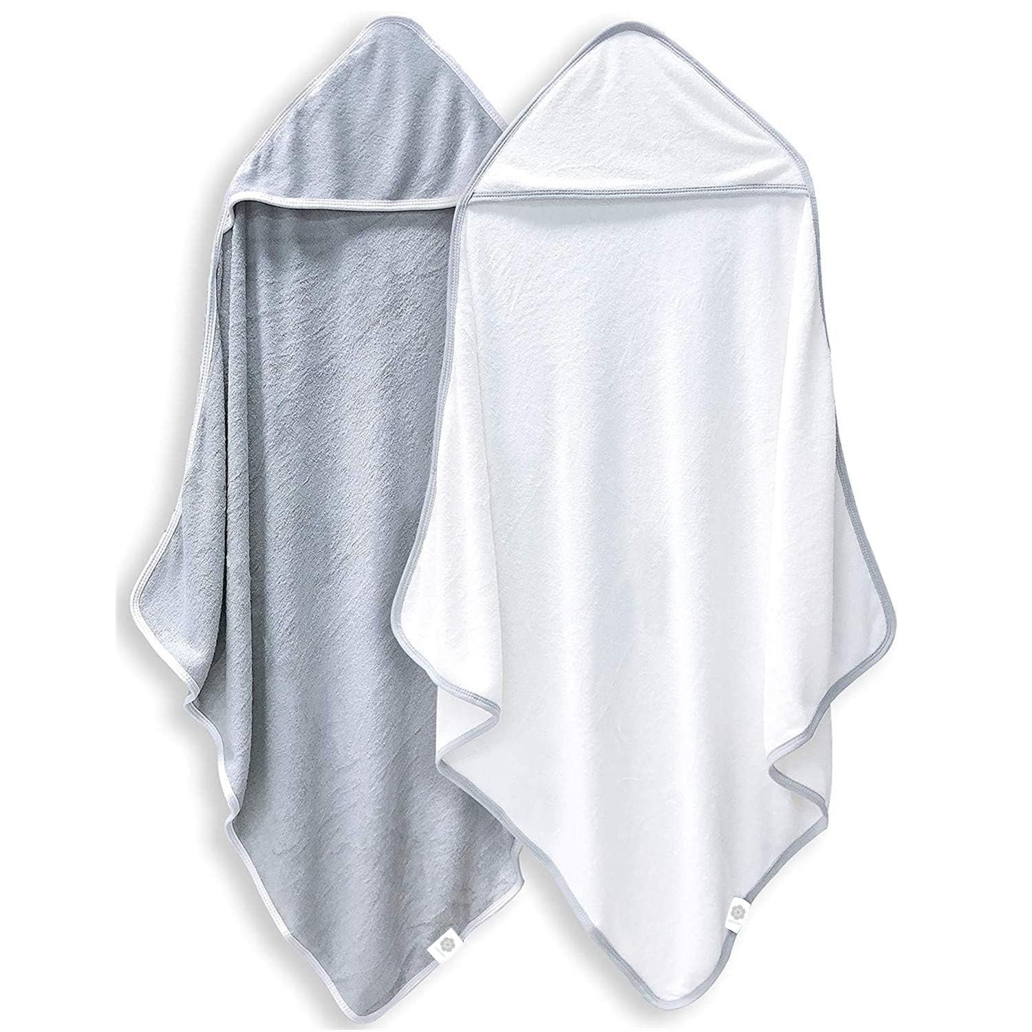 2 Pack Baby Bath Towel – Rayon Made from Bamboo, Ultra Soft Hooded Towels for Babies,Toddler,Infant – Newborn Essential -Perfect Baby Registry Gifts for Boy Girl