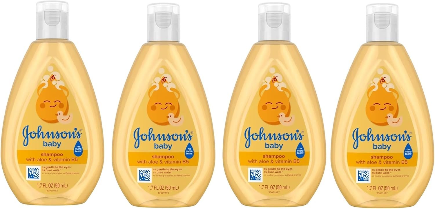 Johnson’s Baby Shampoo, Travel Size, 1.7 Ounce (Pack of 4)
